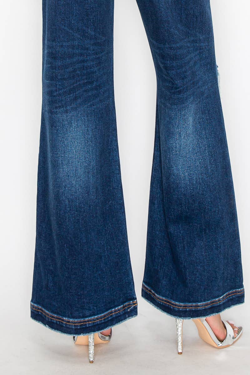 *HYBRID STYLE* ULTRA HIGH RISE RELAXED FLARE JEANS