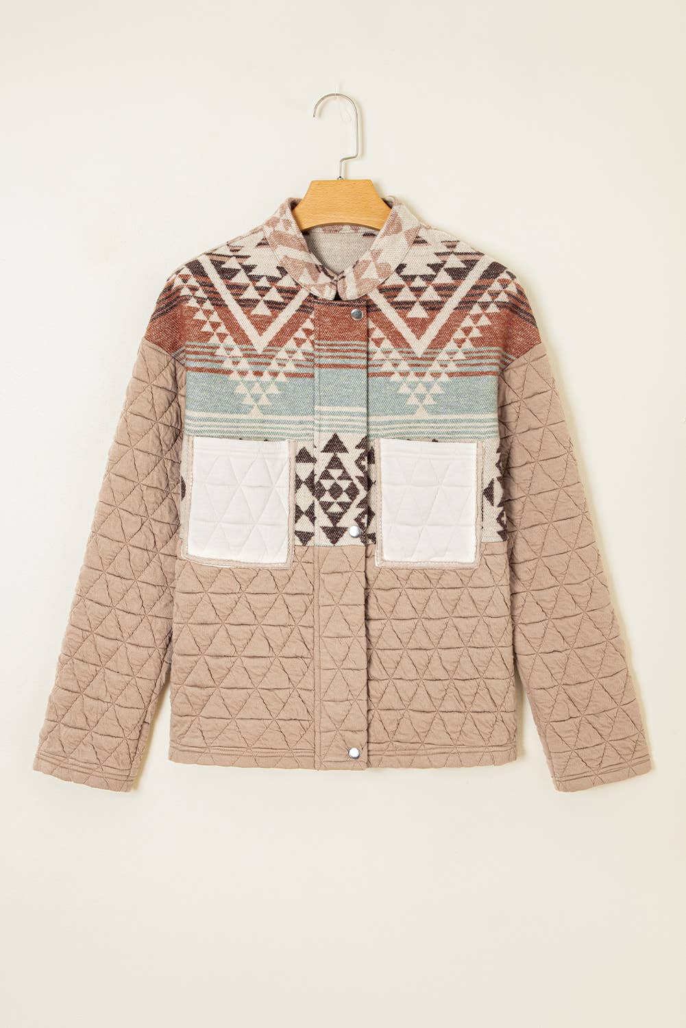 Luelle | Aztec Quilted Patchwork Western Fashion Jacket
