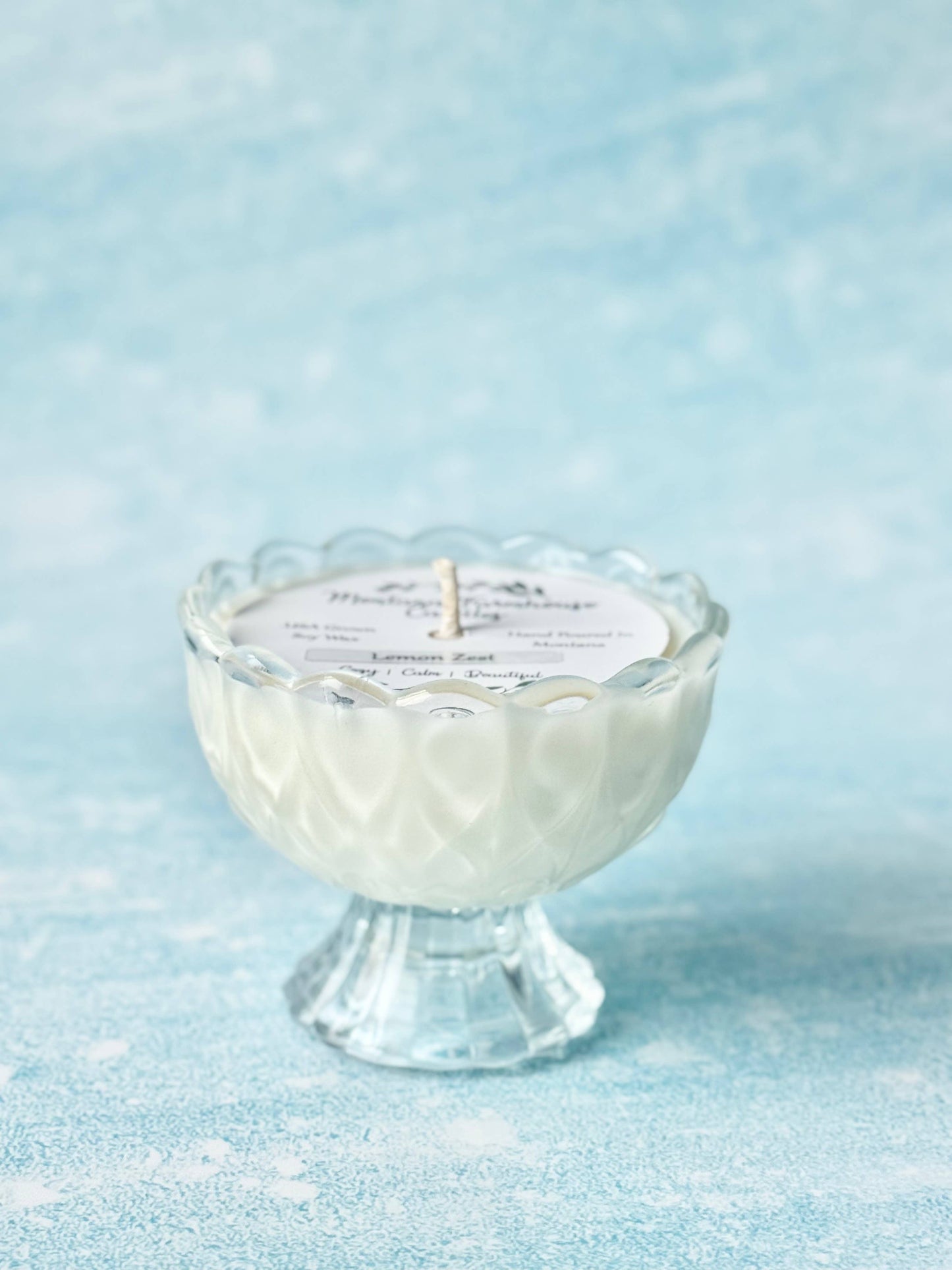 Scalloped Pedestal Candle