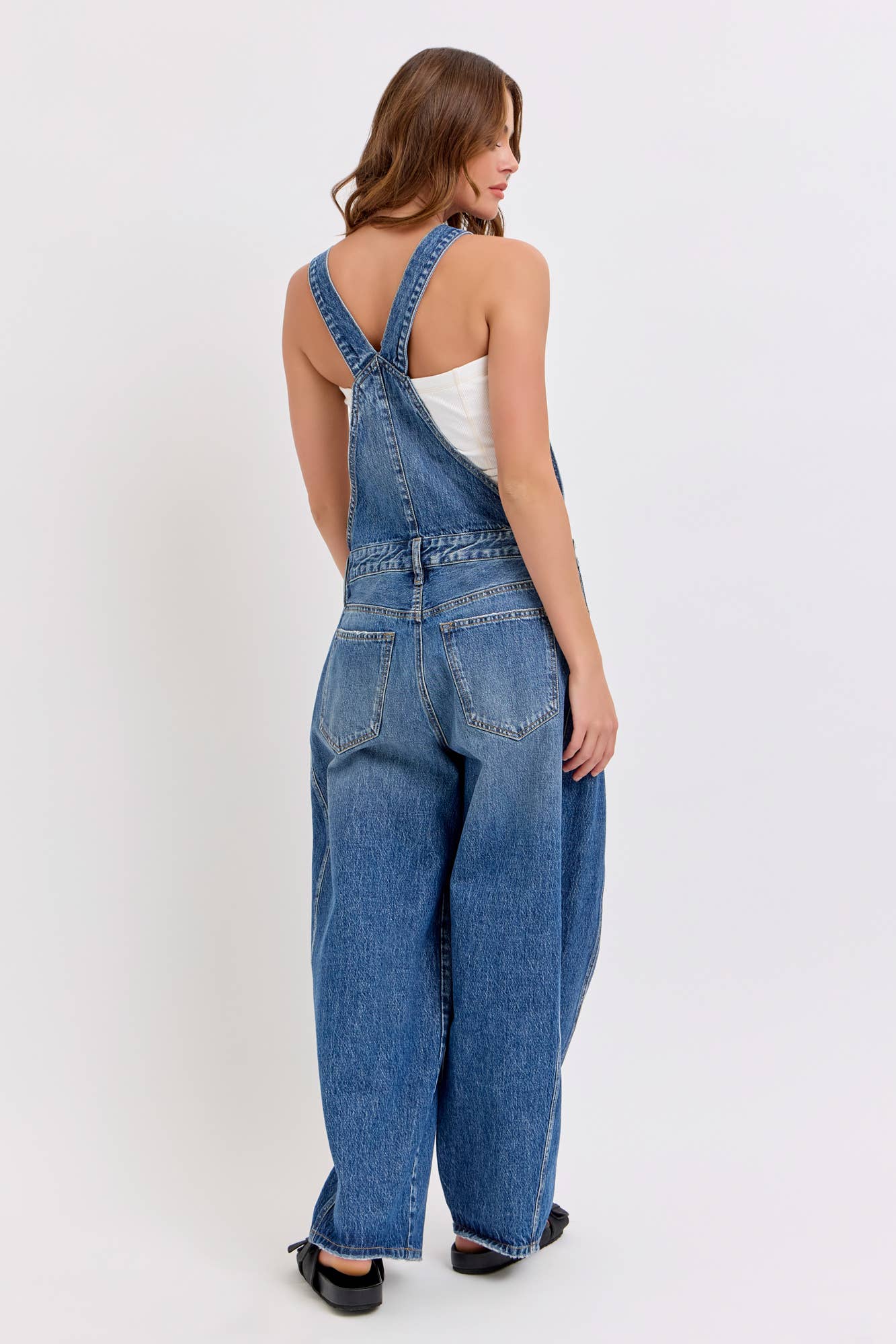 Mid-Waisted Barrel Overall