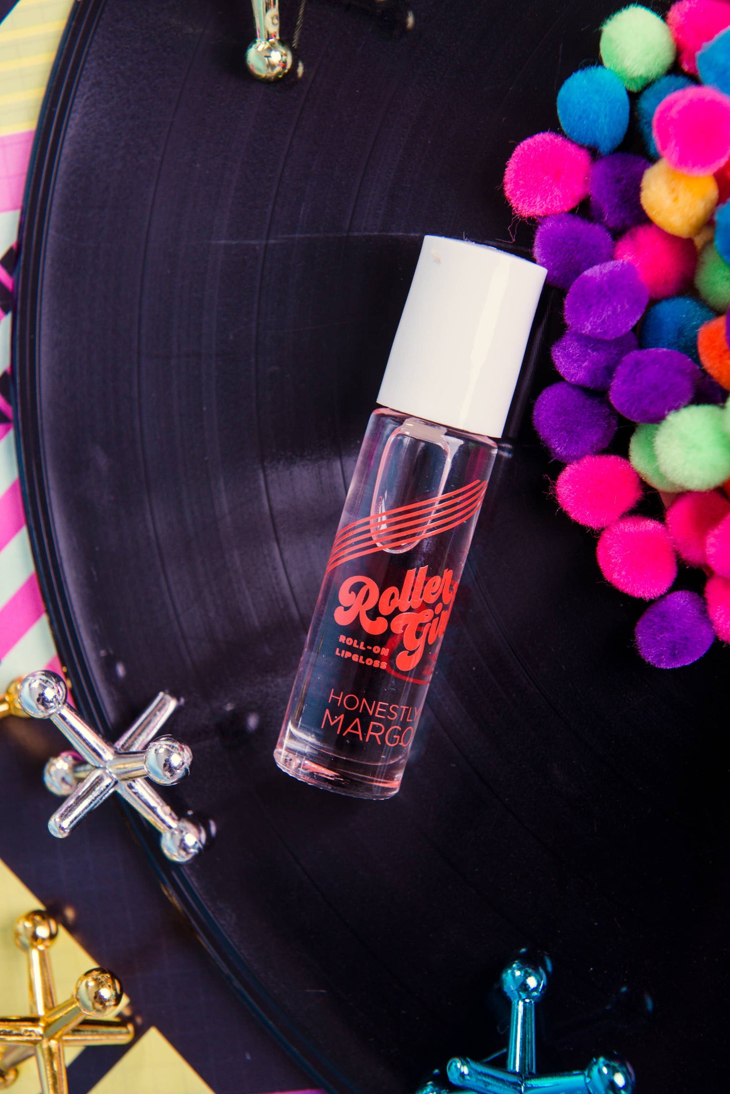 Strawberry AMBER Roller Girls Roll-On Lipgloss