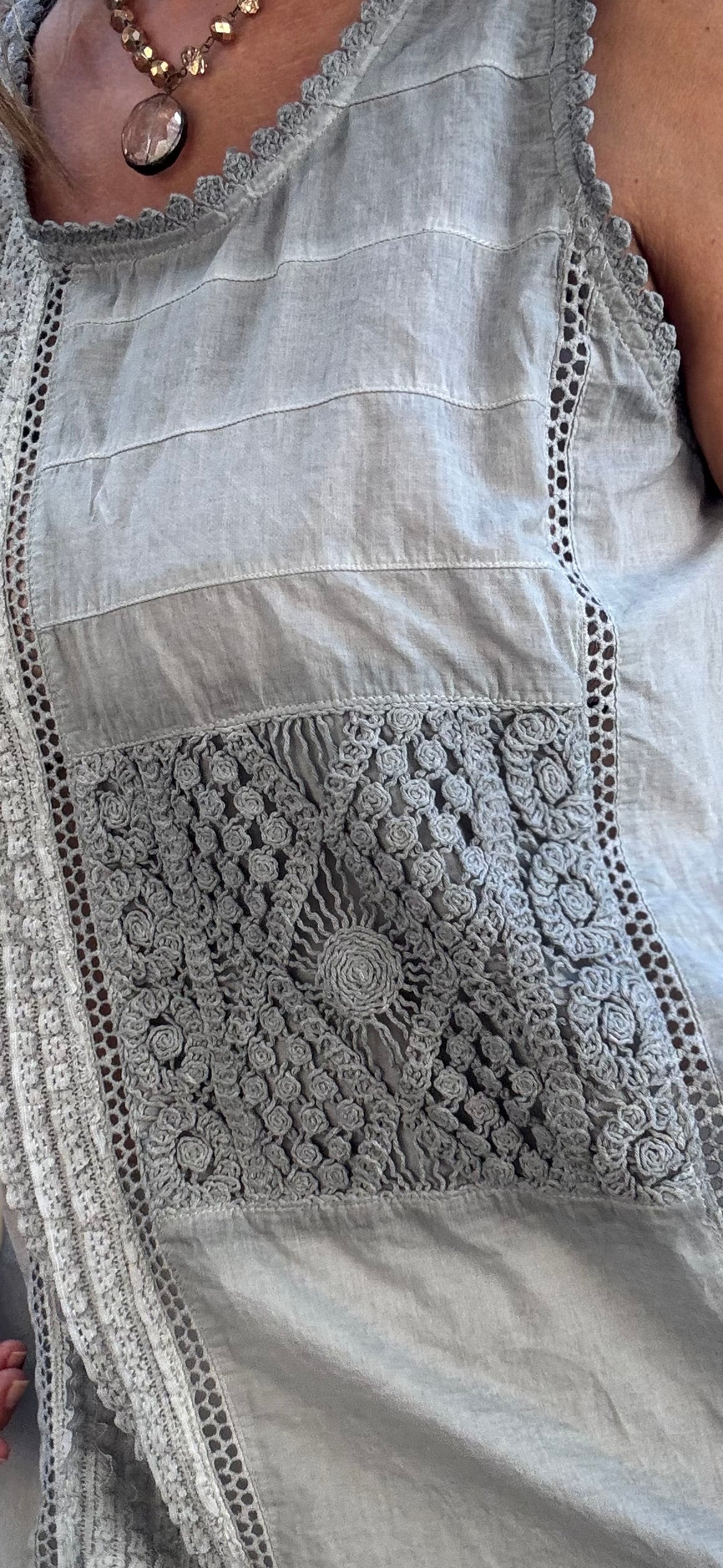 Grey Lace Cami