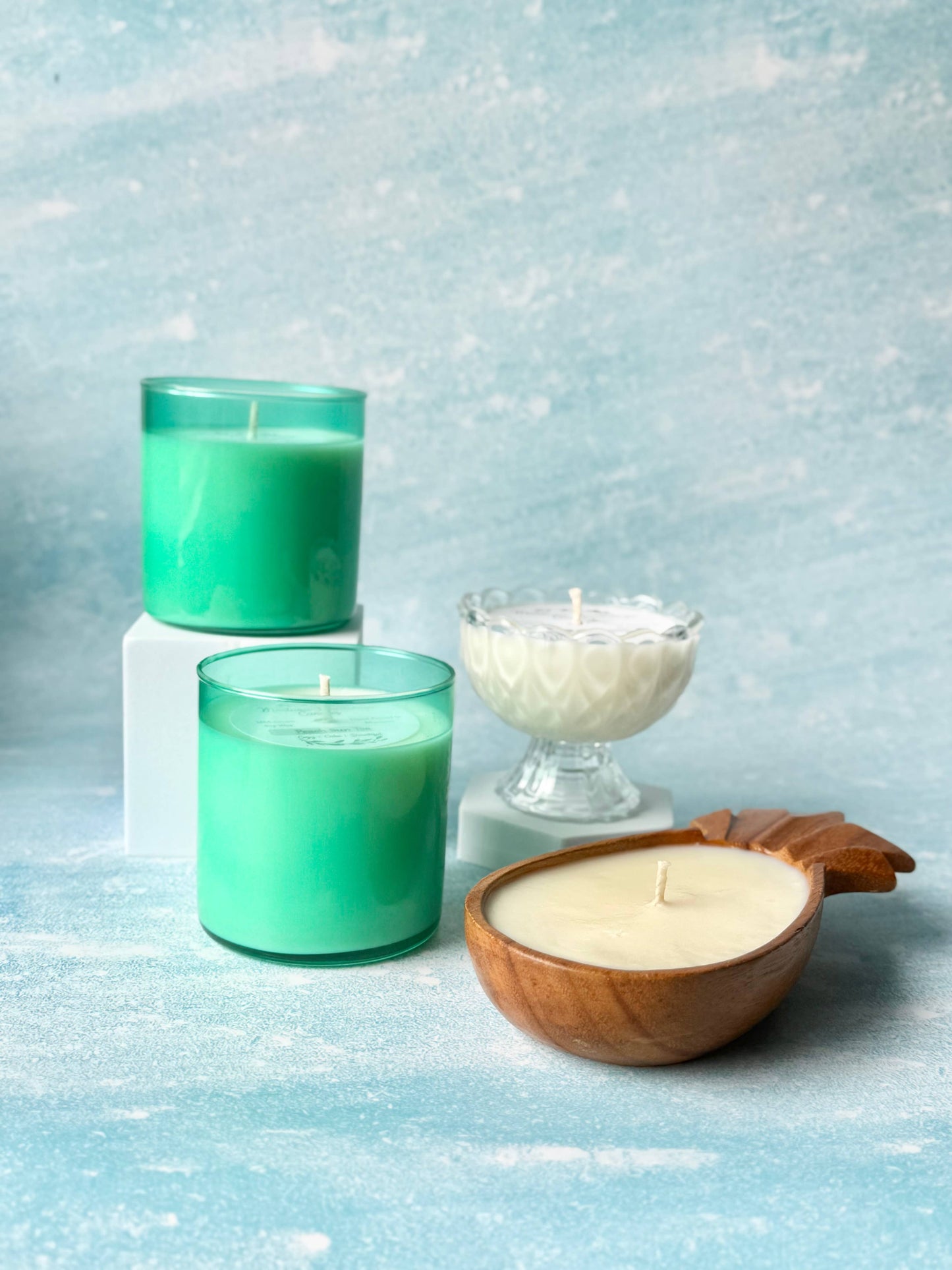 Scalloped Pedestal Candle