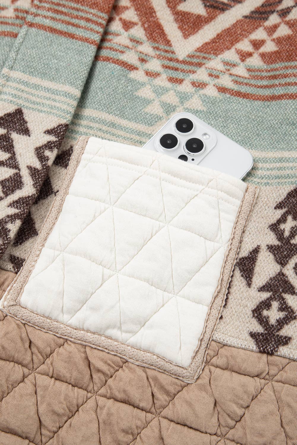 Luelle | Aztec Quilted Patchwork Western Fashion Jacket