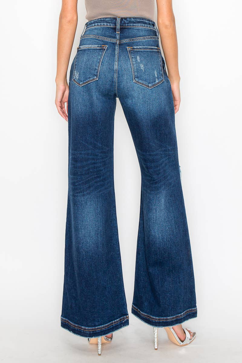 *HYBRID STYLE* ULTRA HIGH RISE RELAXED FLARE JEANS