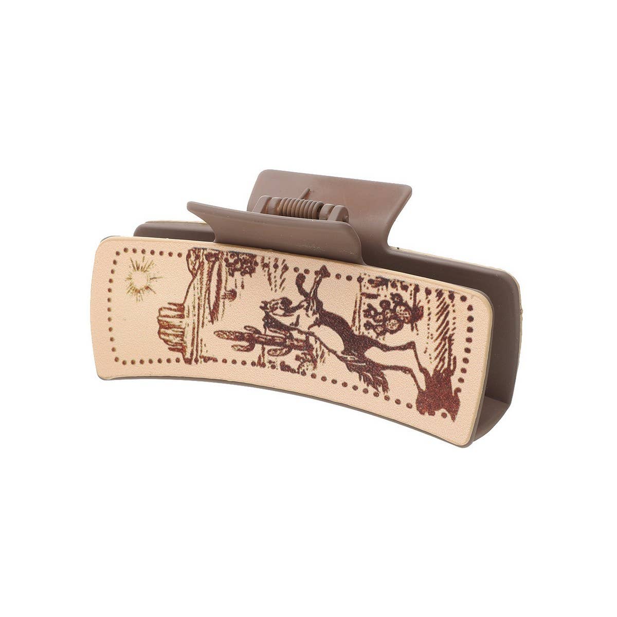 WESTERN STYLE DAILY LEATHER HAIR CLAW CLIp