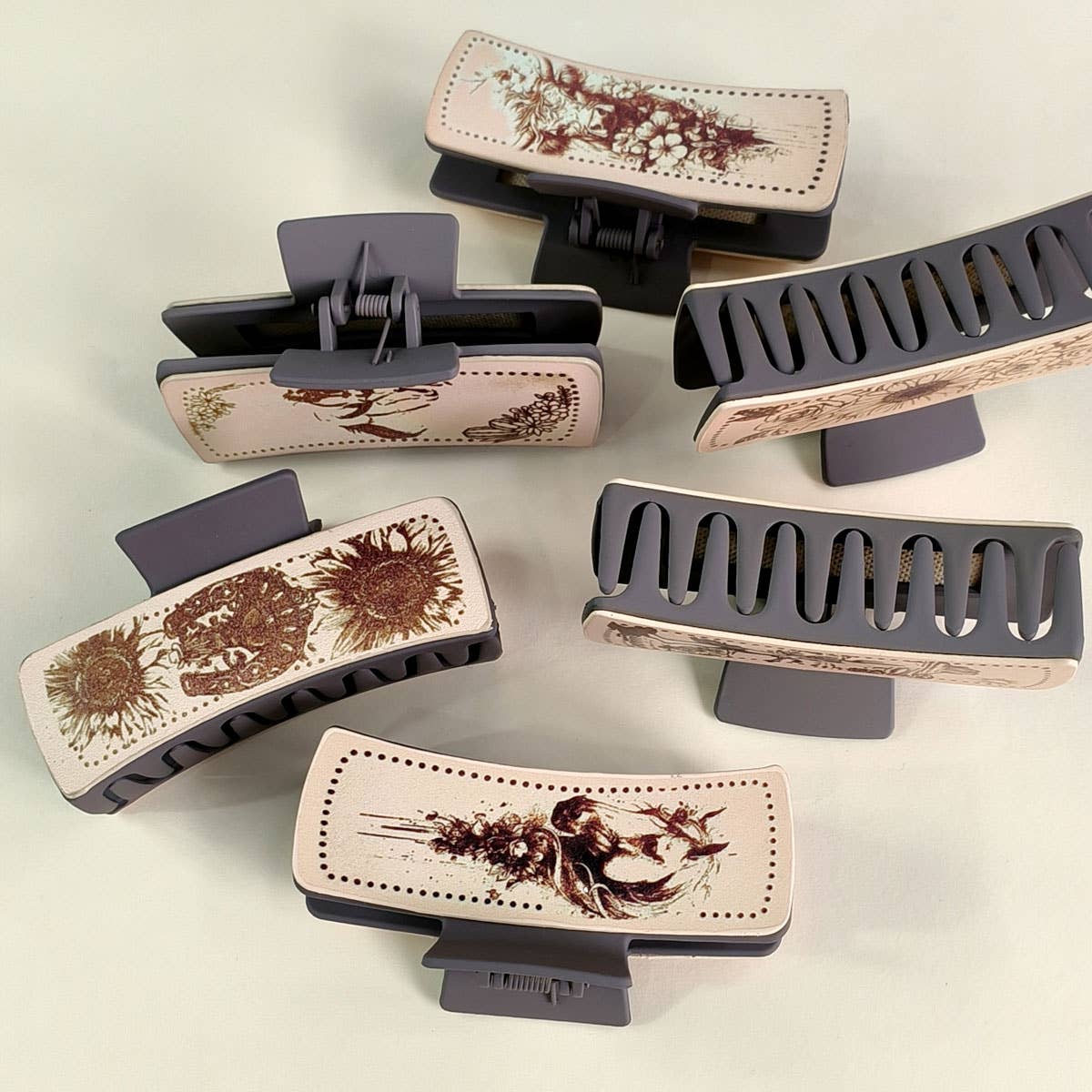 WESTERN STYLE DAILY LEATHER HAIR CLAW CLIp