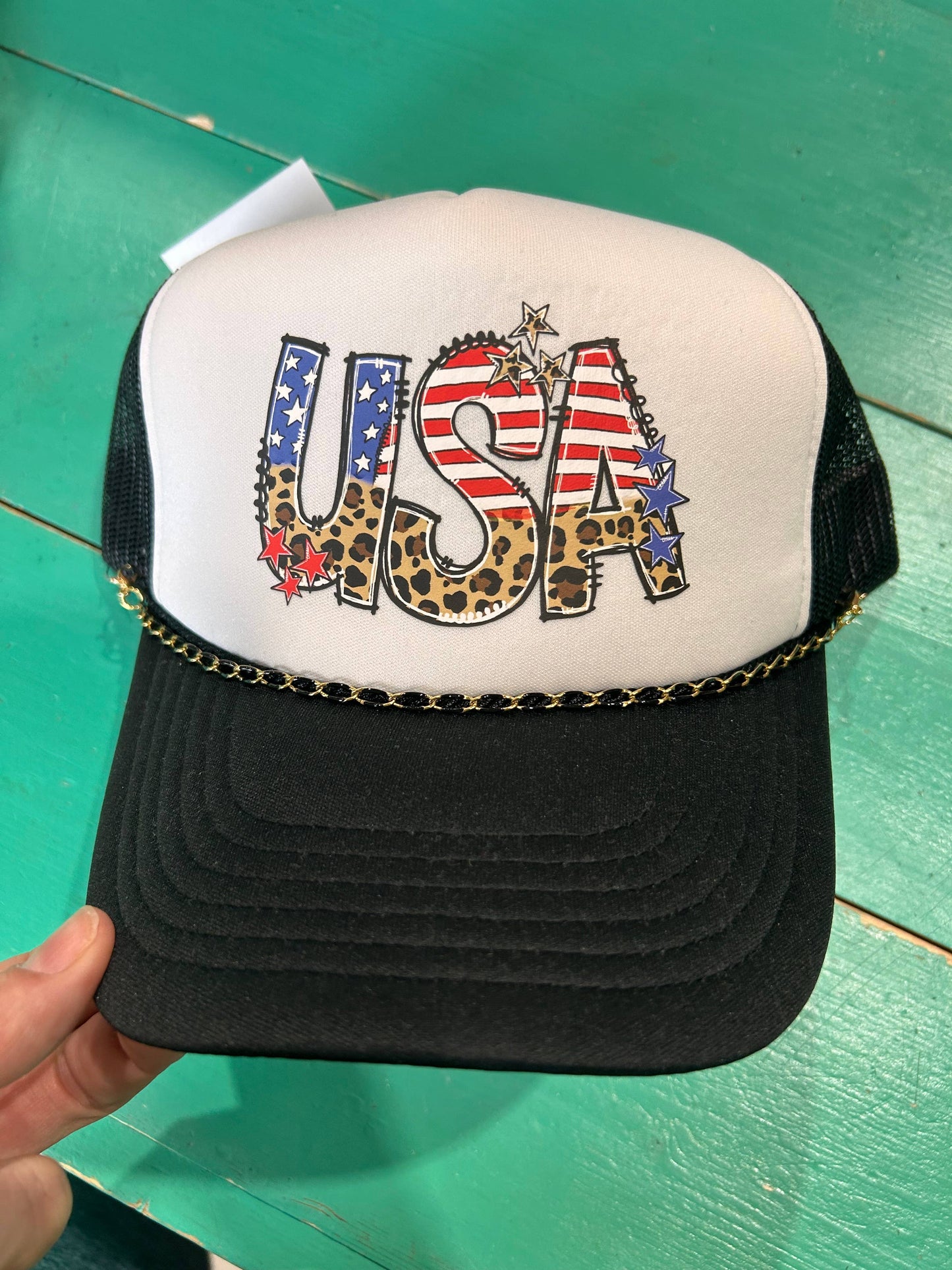 Black Color Dipped Trucker Chain | Hat Band | Hat Chain |