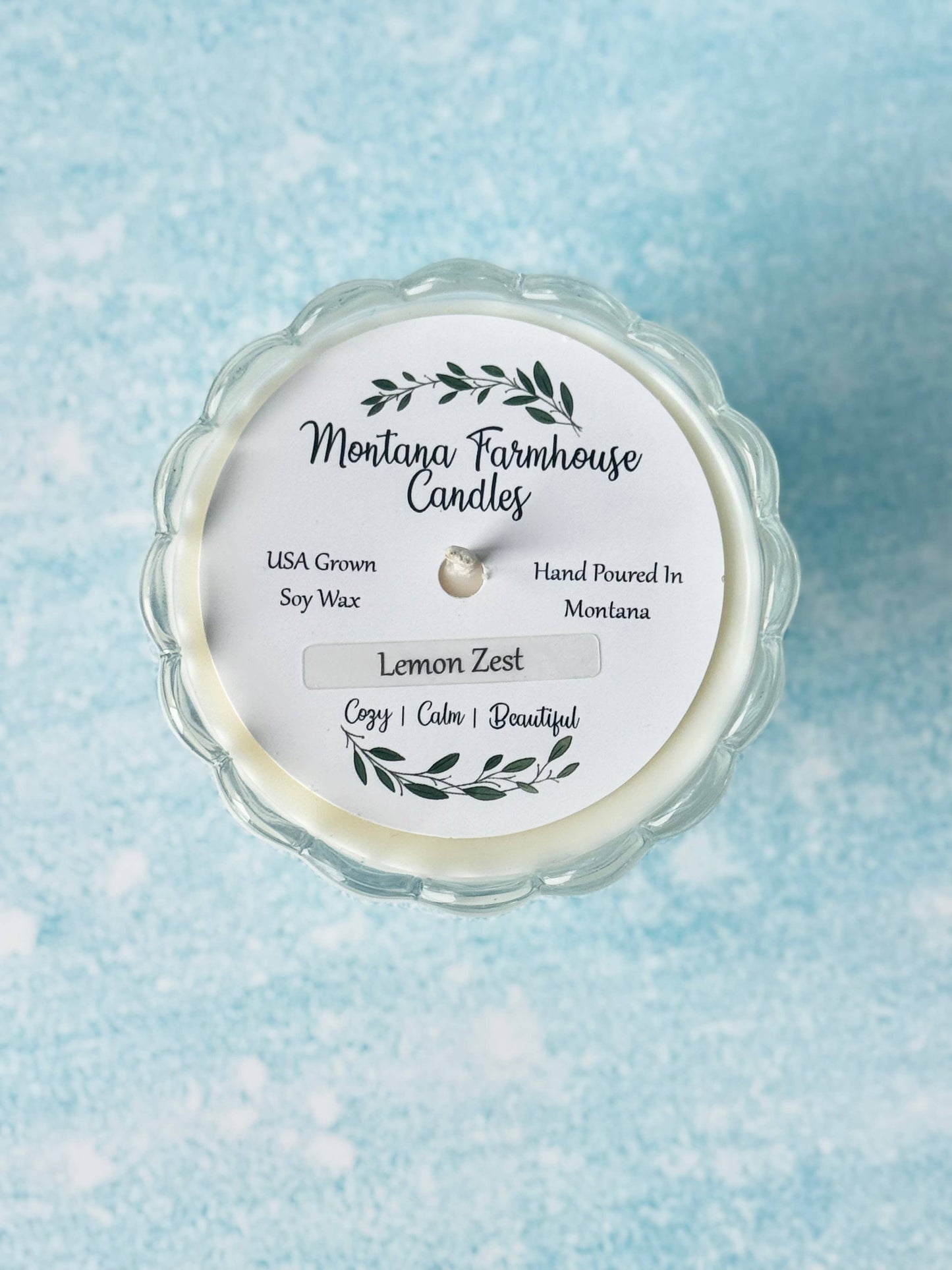 Scalloped Pedestal Candle