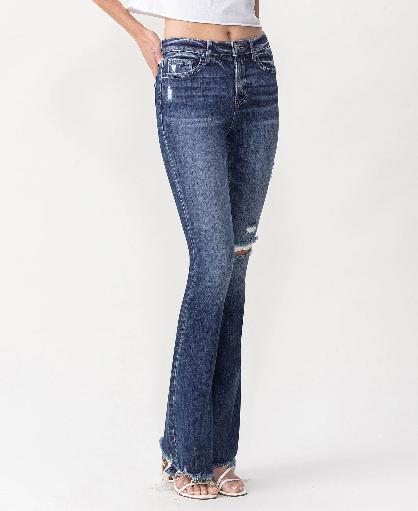 HIGH RISE FLARE JEANS LV1011