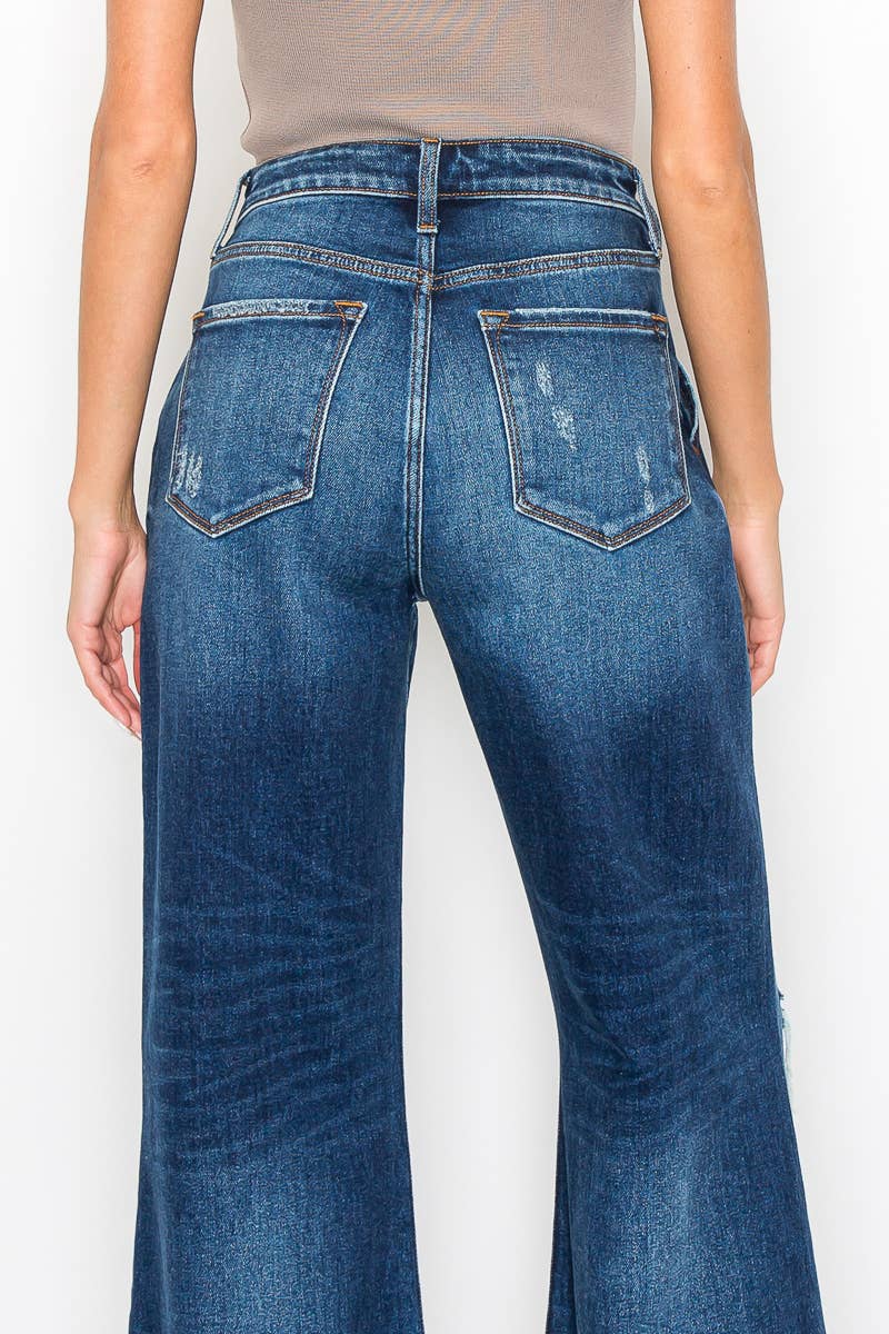 *HYBRID STYLE* ULTRA HIGH RISE RELAXED FLARE JEANS