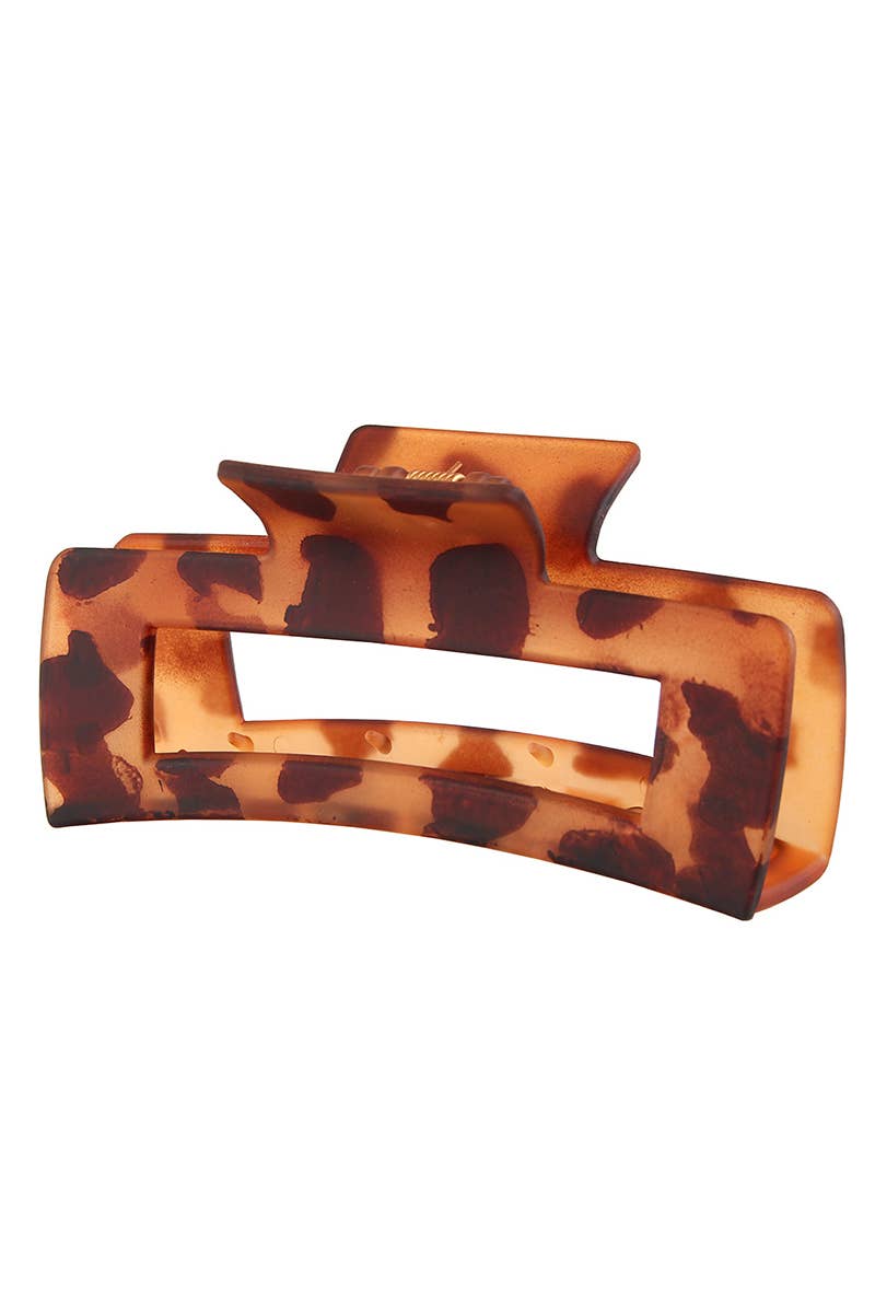 4.13IN SIMPLE RECTANGULAR LARGE HAIR CLAW CLIp