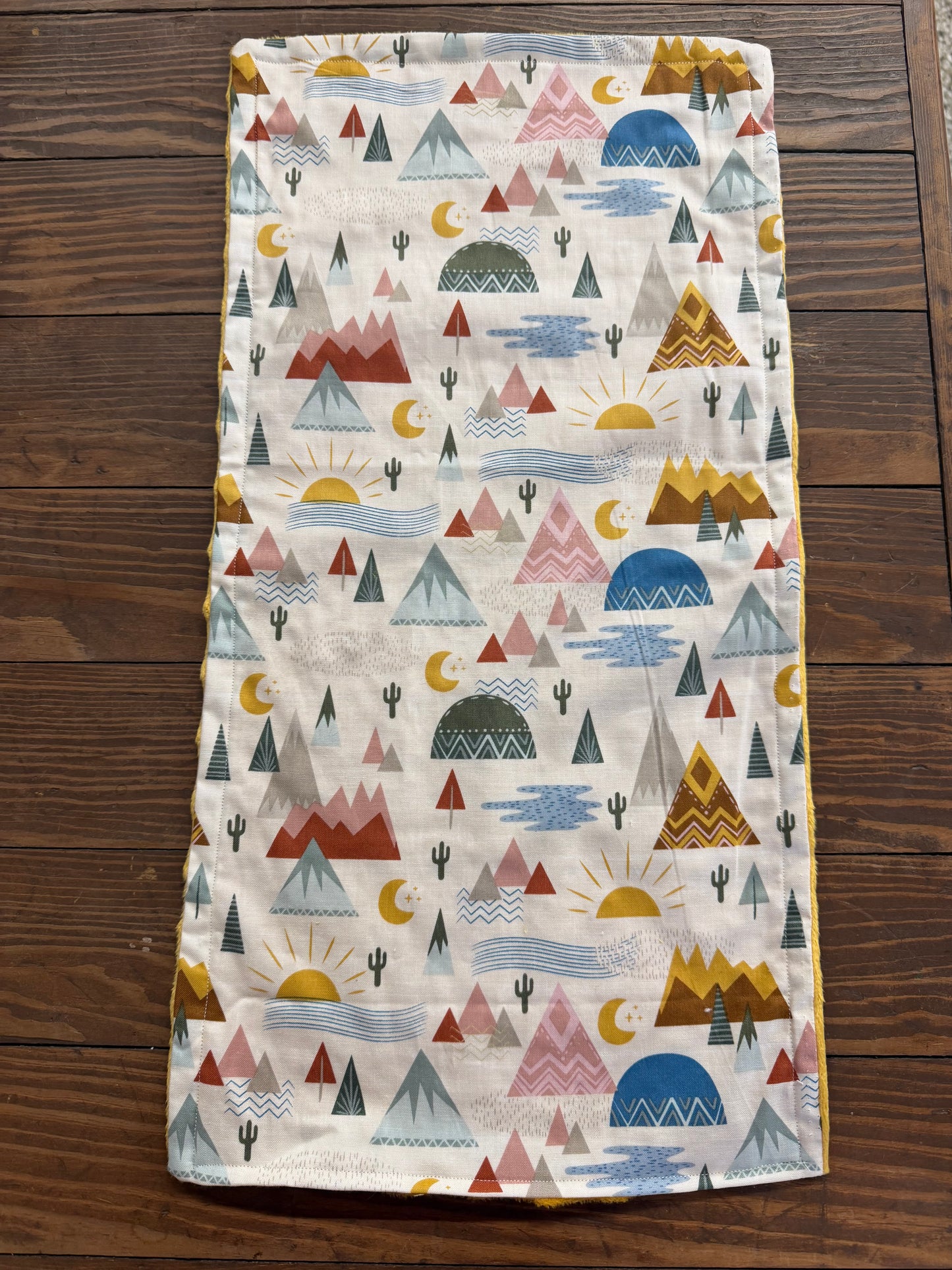 Cactus dreams burp cloth