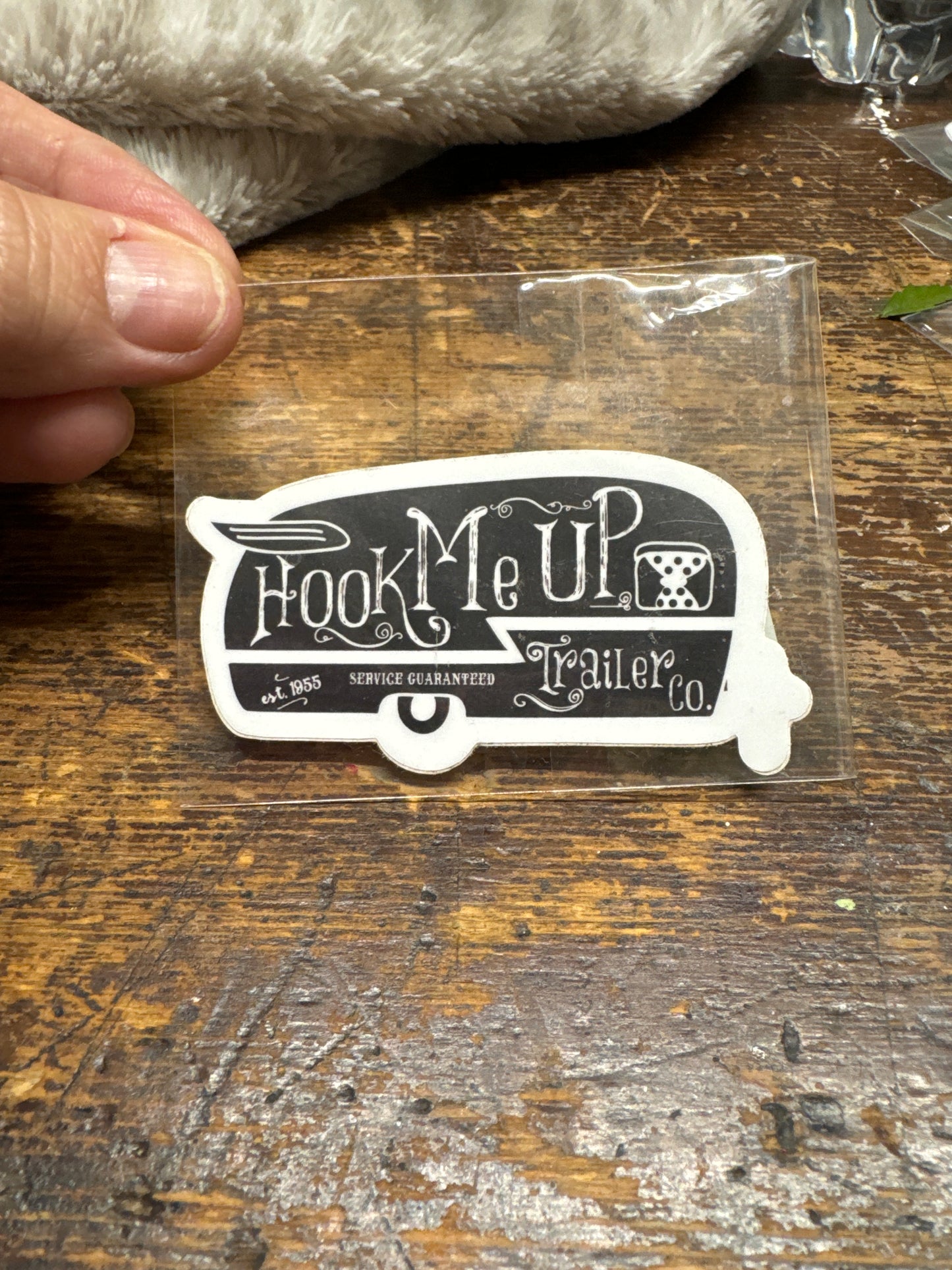 Hook me up sticker