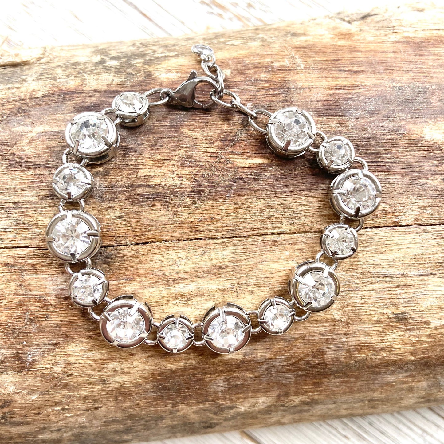 Crystal bracelet chunky boutique salon jewelry statement