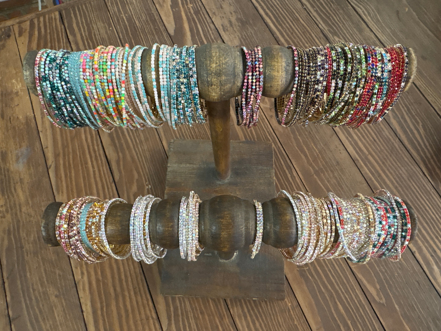 rhinestone stretch bracelet