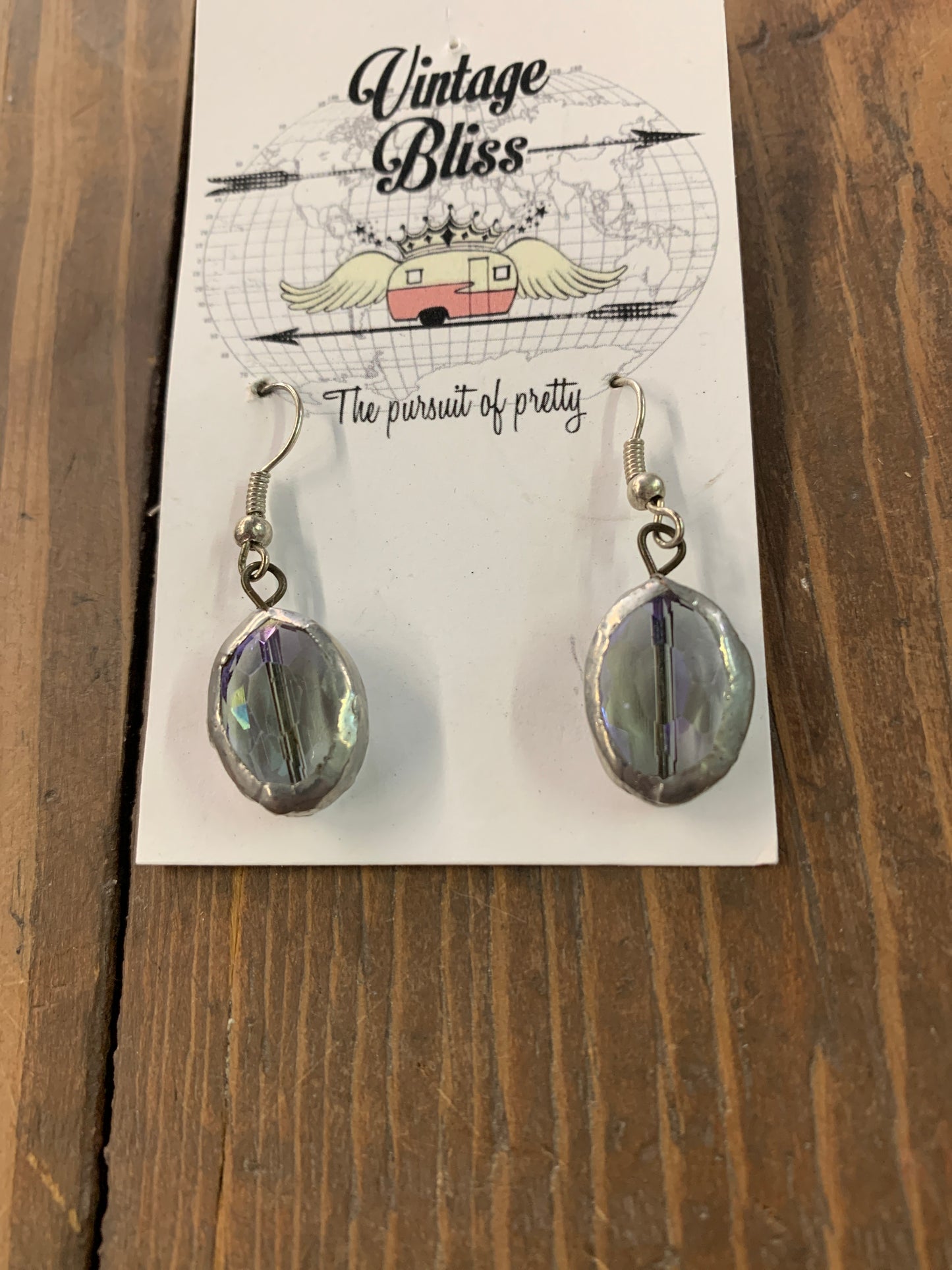 Oval shaped earrings