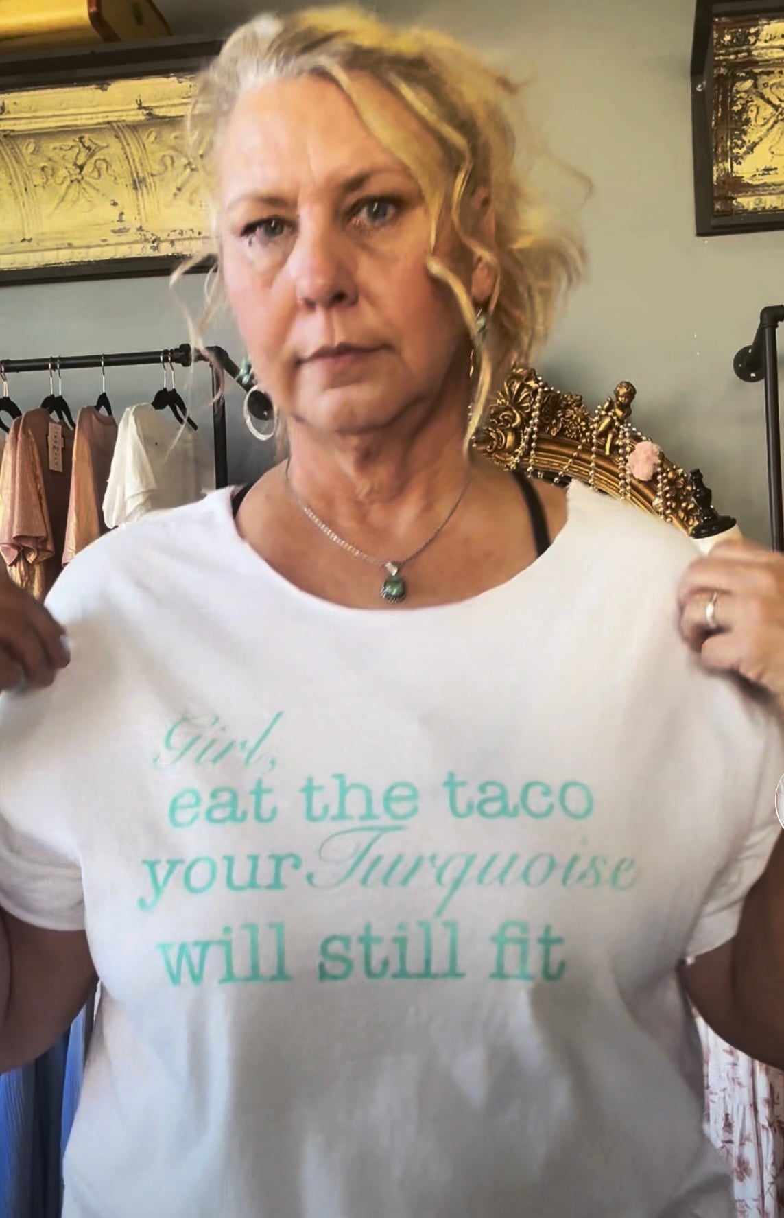 Girl eat the taco graphic tee