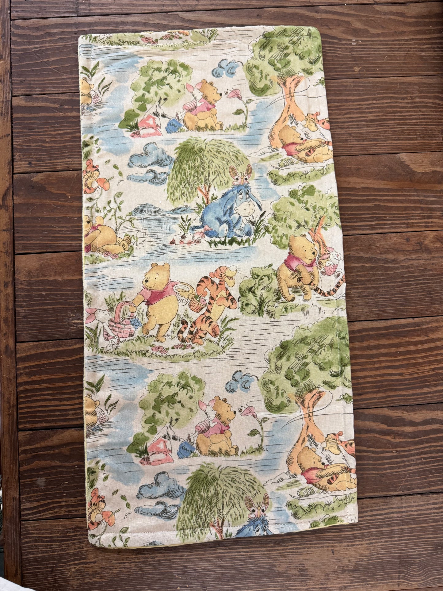 Winnie the Pooh forest burp cloth