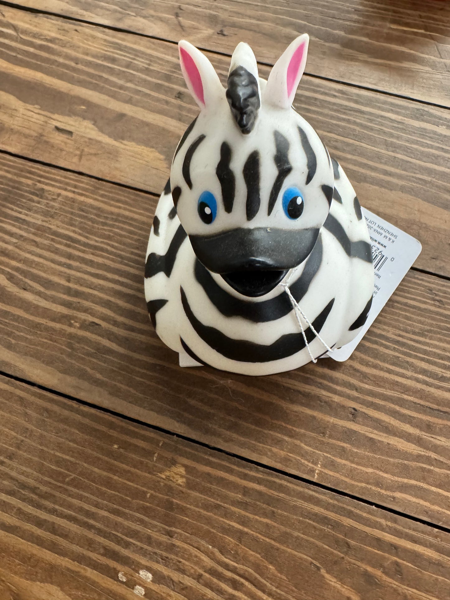 Zebra rubber duck