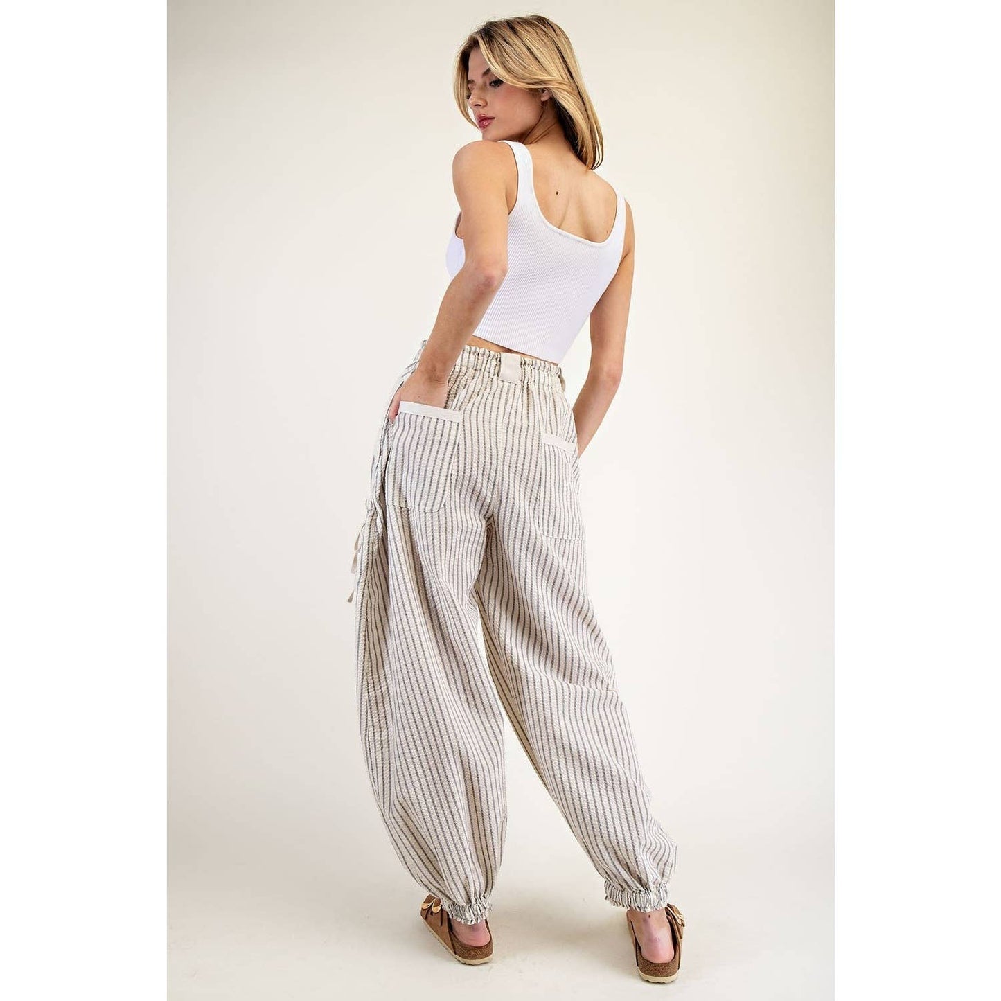 Striped jogger pants