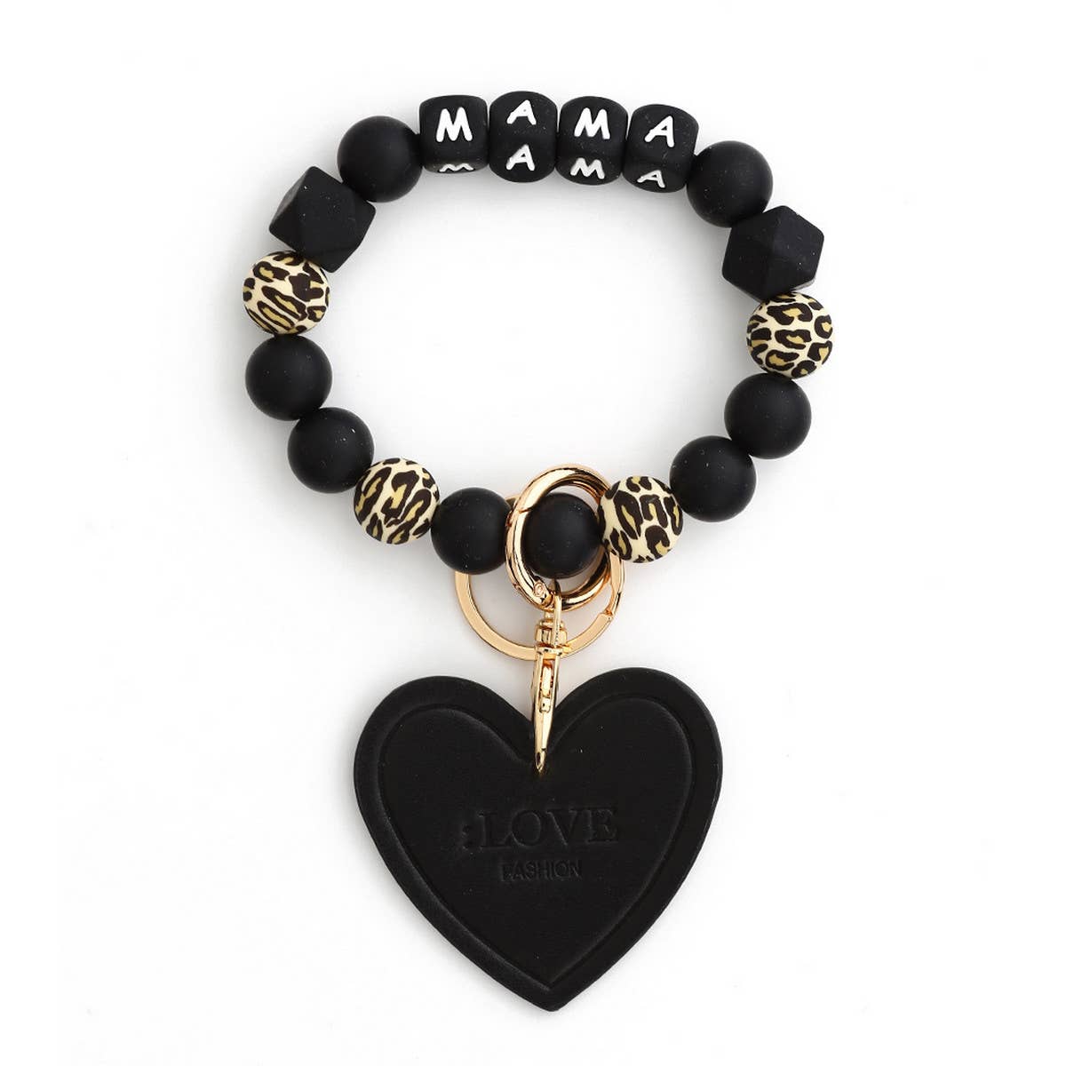 Mama BRACELET SILICONE BEAD KEYCHAIN