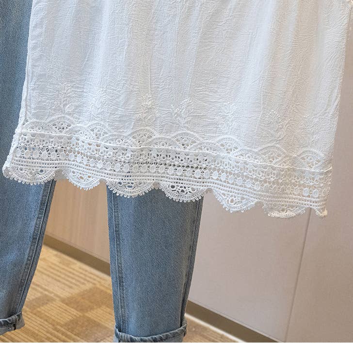 Lace Embroidered Tank Top