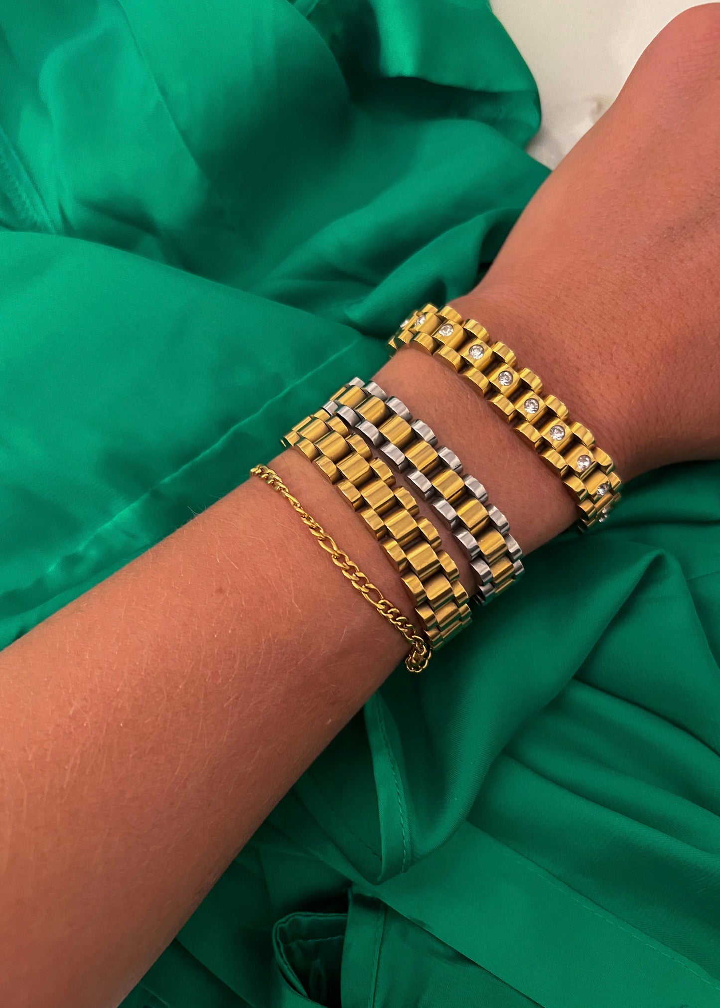 THE CHAIN WATCH BAND BRACELET GOLD