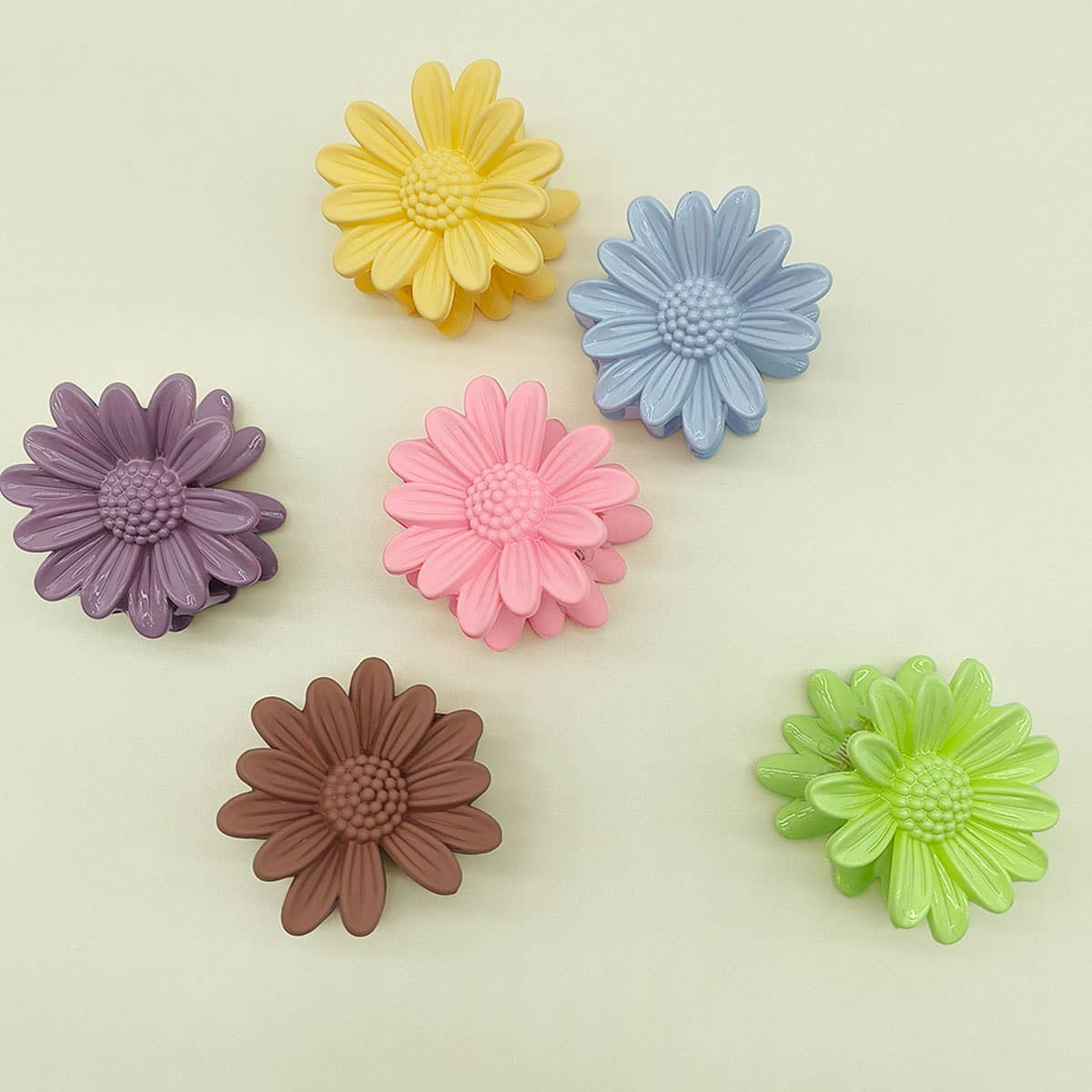 SMALL DAISY HAIR CLAW CLIP FOR GIRL SUMMER,FALL