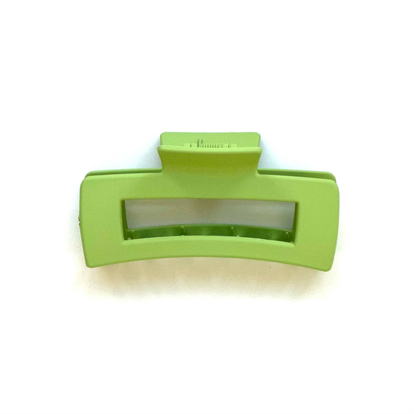 Jumbo Rectangular Cut Out Hair Claw Matte Mint Green