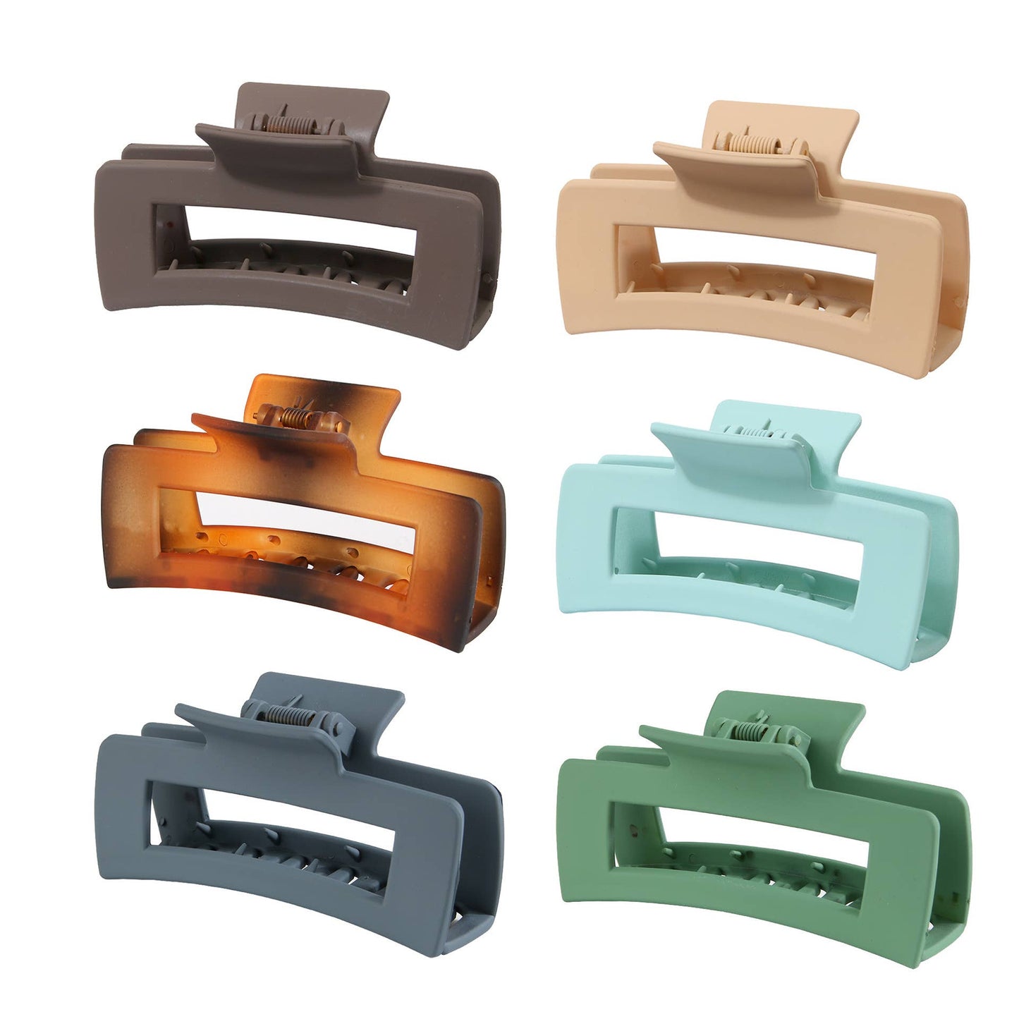 4.13IN SIMPLE RECTANGULAR LARGE HAIR CLAW CLIp