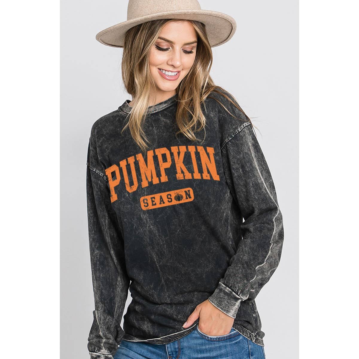 PUMPKIN SEASON MINERAL GRAPHIC LS