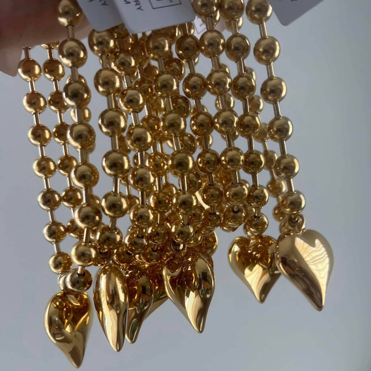 BUBBLE HEART NECKLACE GOLD