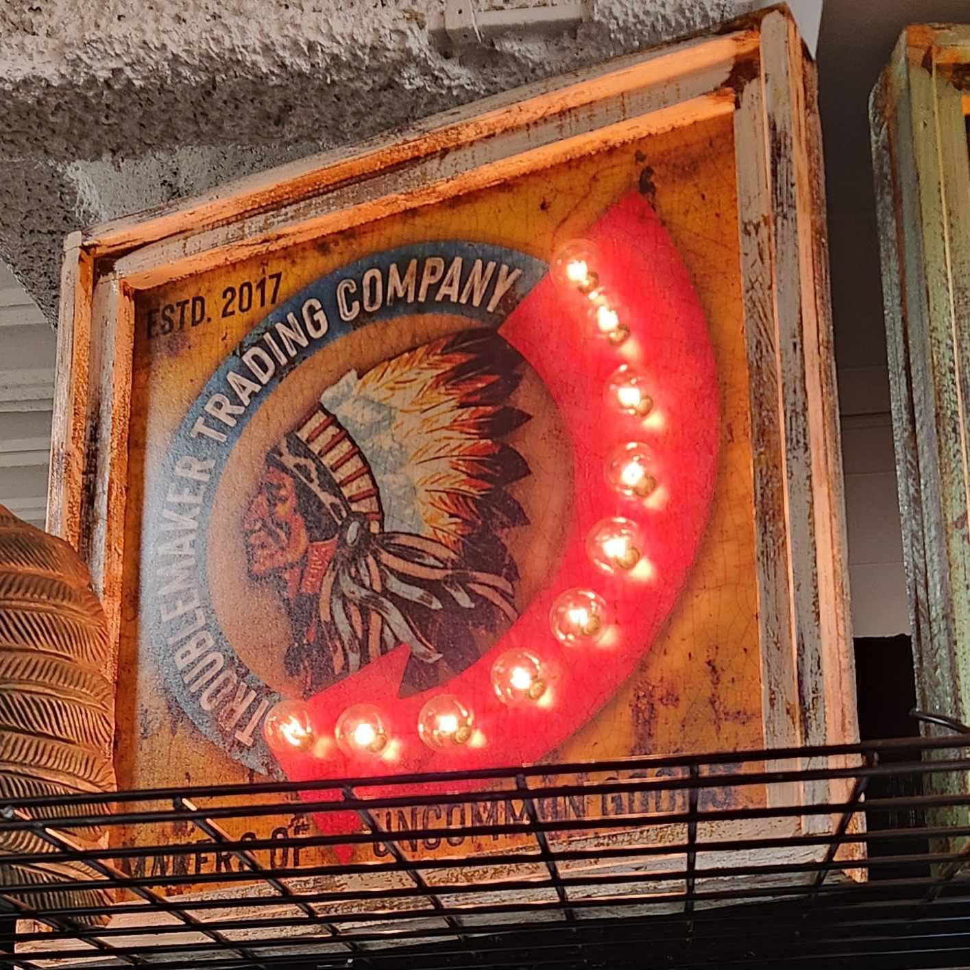 Troublemaker Trading Co - 24" Square Lighted Artwork