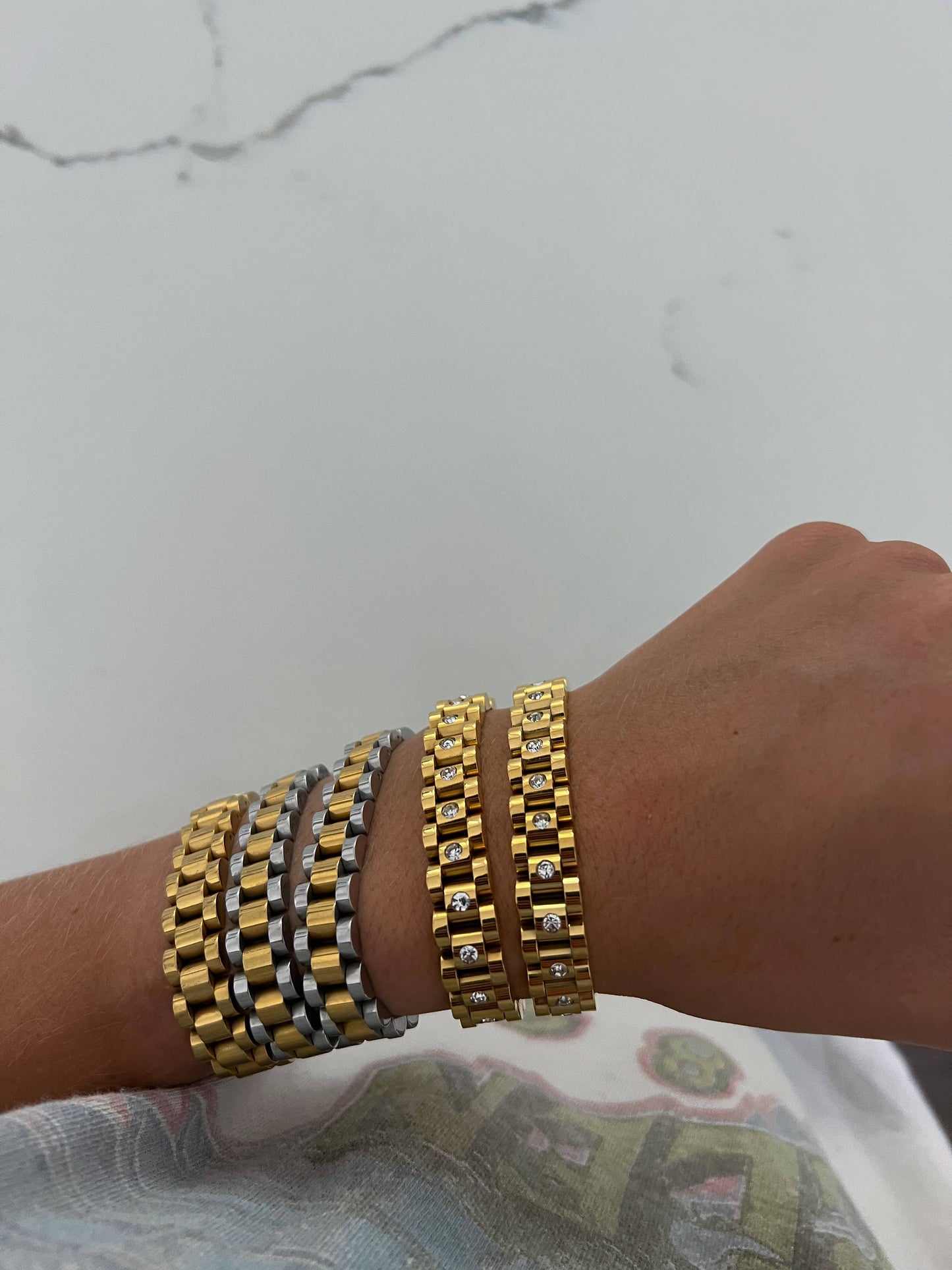 THE CHAIN WATCH BAND BRACELET GOLD