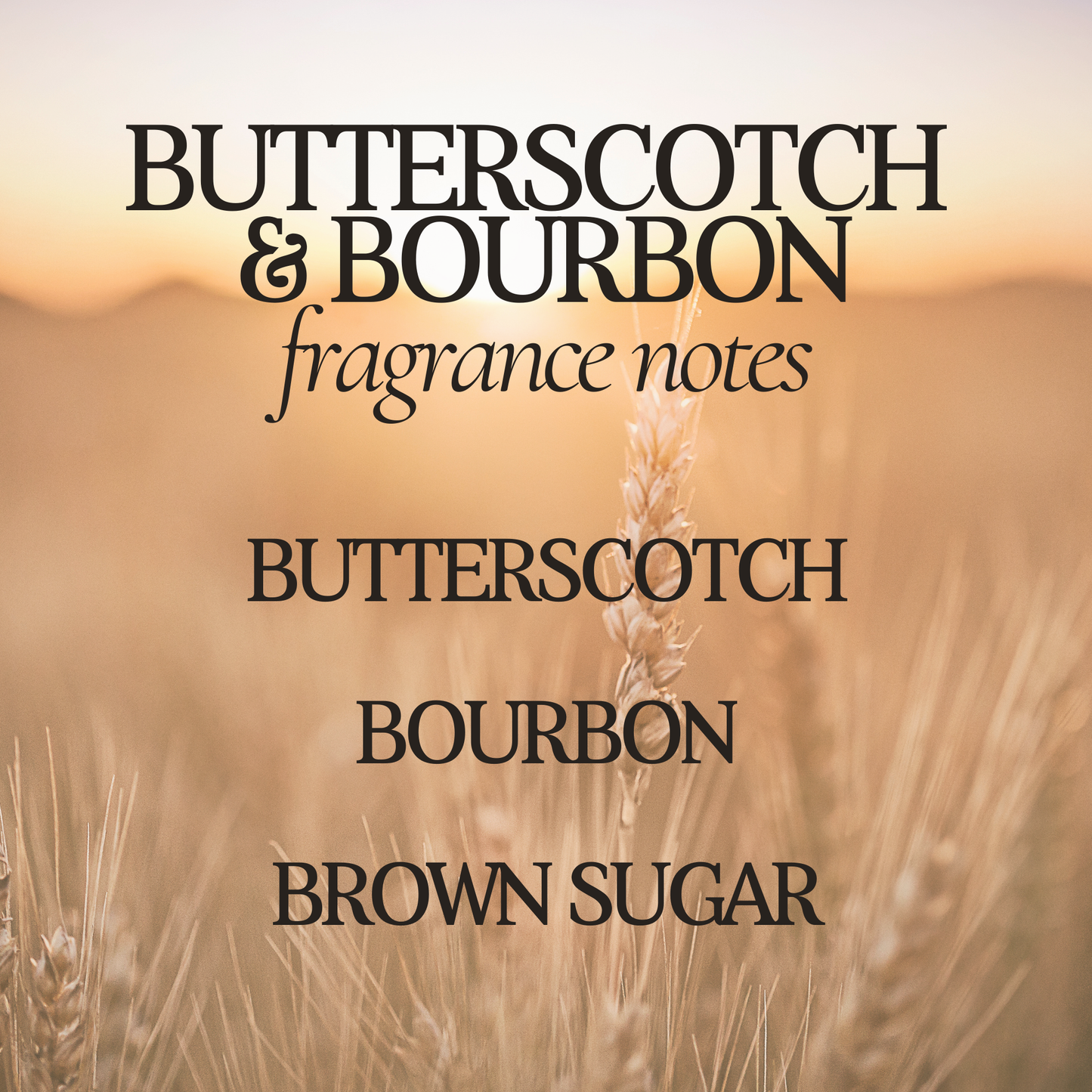 Butterscotch & Bourbon 9 oz Soy Candle - Fall Home Decor