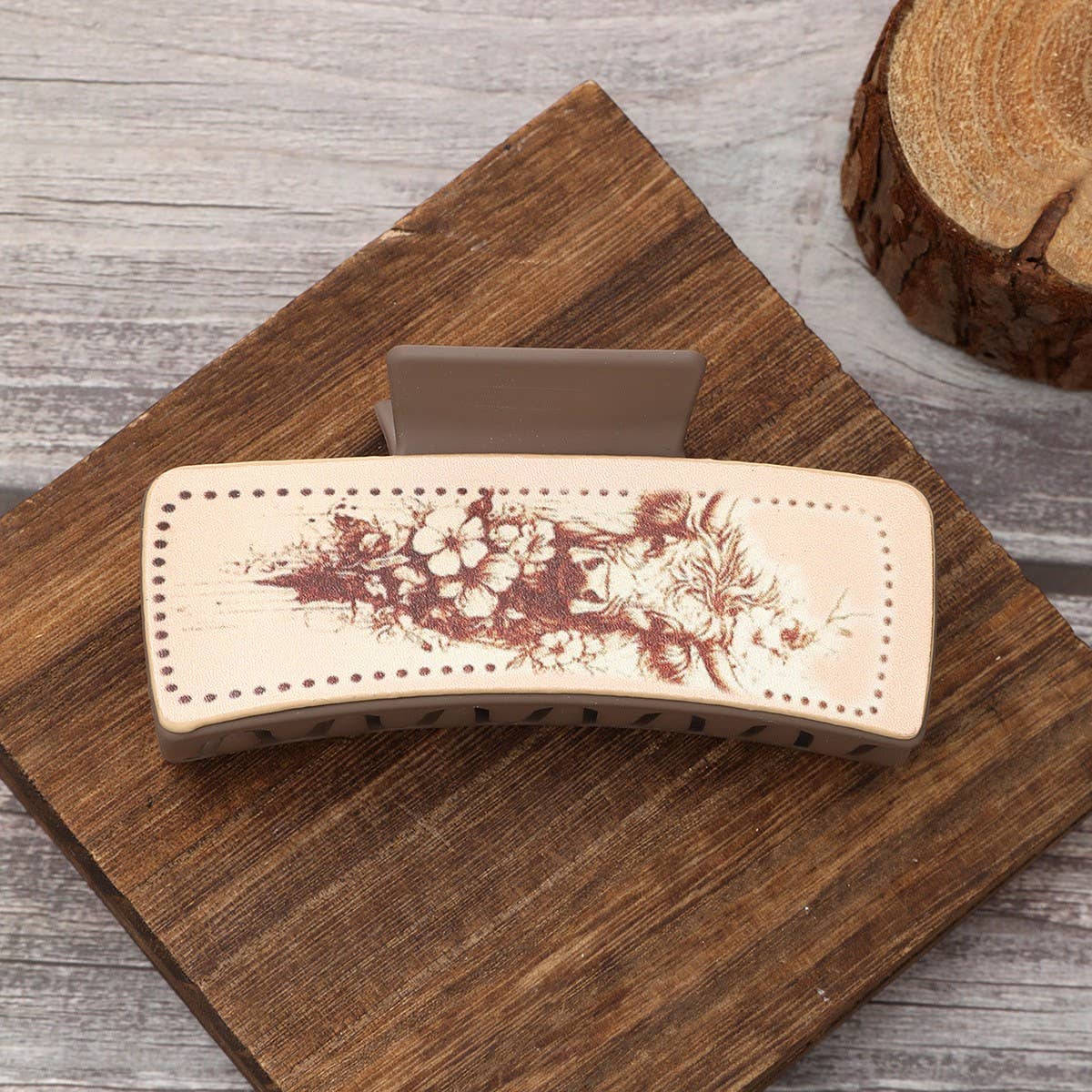 WESTERN STYLE DAILY LEATHER HAIR CLAW CLIp