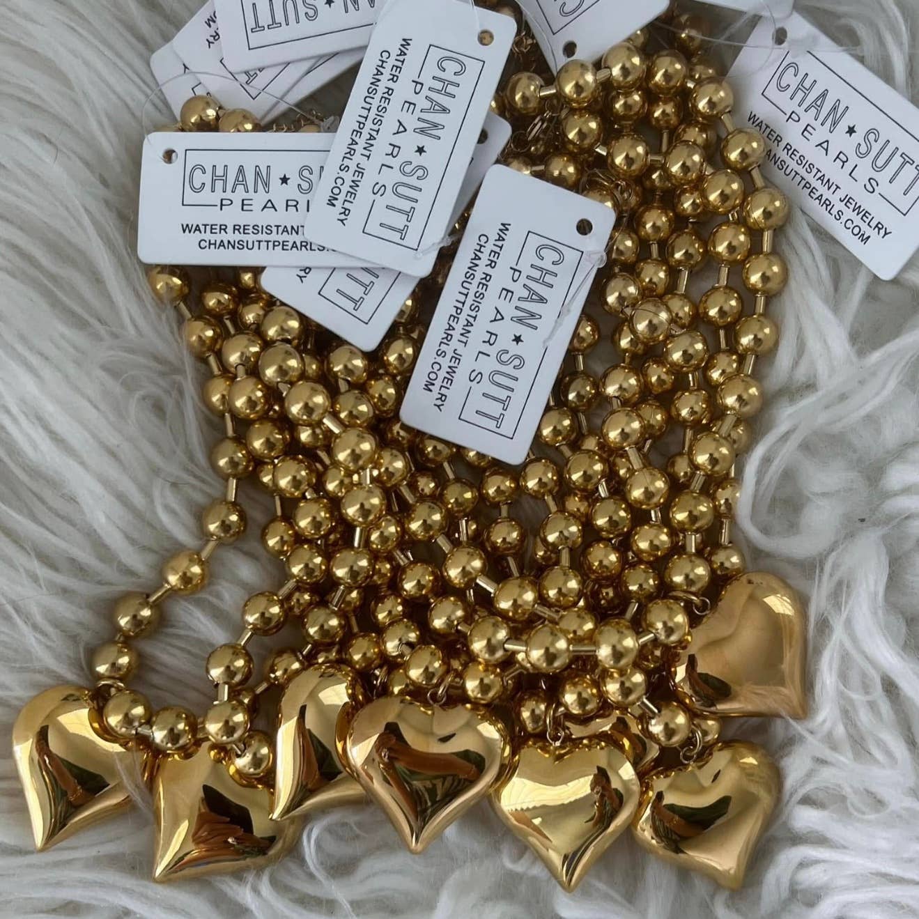 BUBBLE HEART NECKLACE GOLD