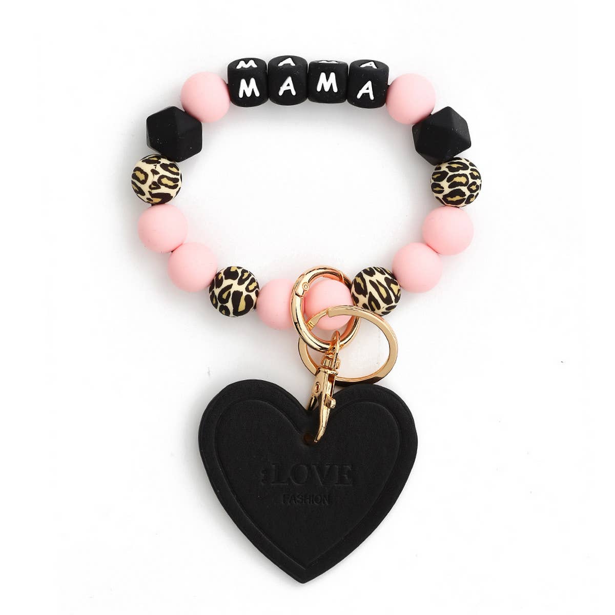 Mama BRACELET SILICONE BEAD KEYCHAIN