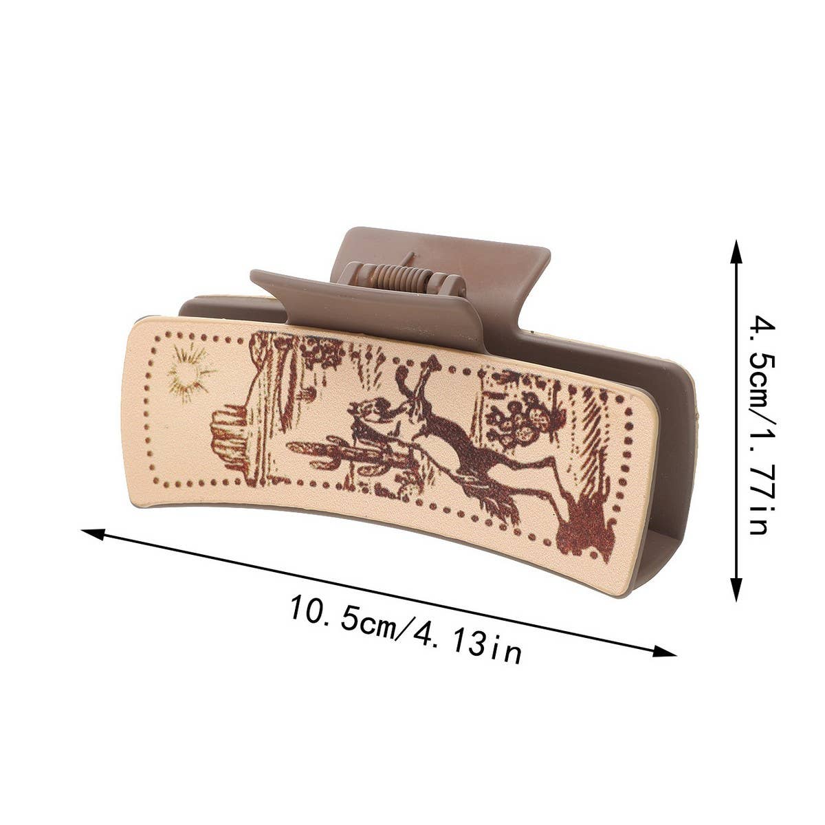 WESTERN STYLE DAILY LEATHER HAIR CLAW CLIp