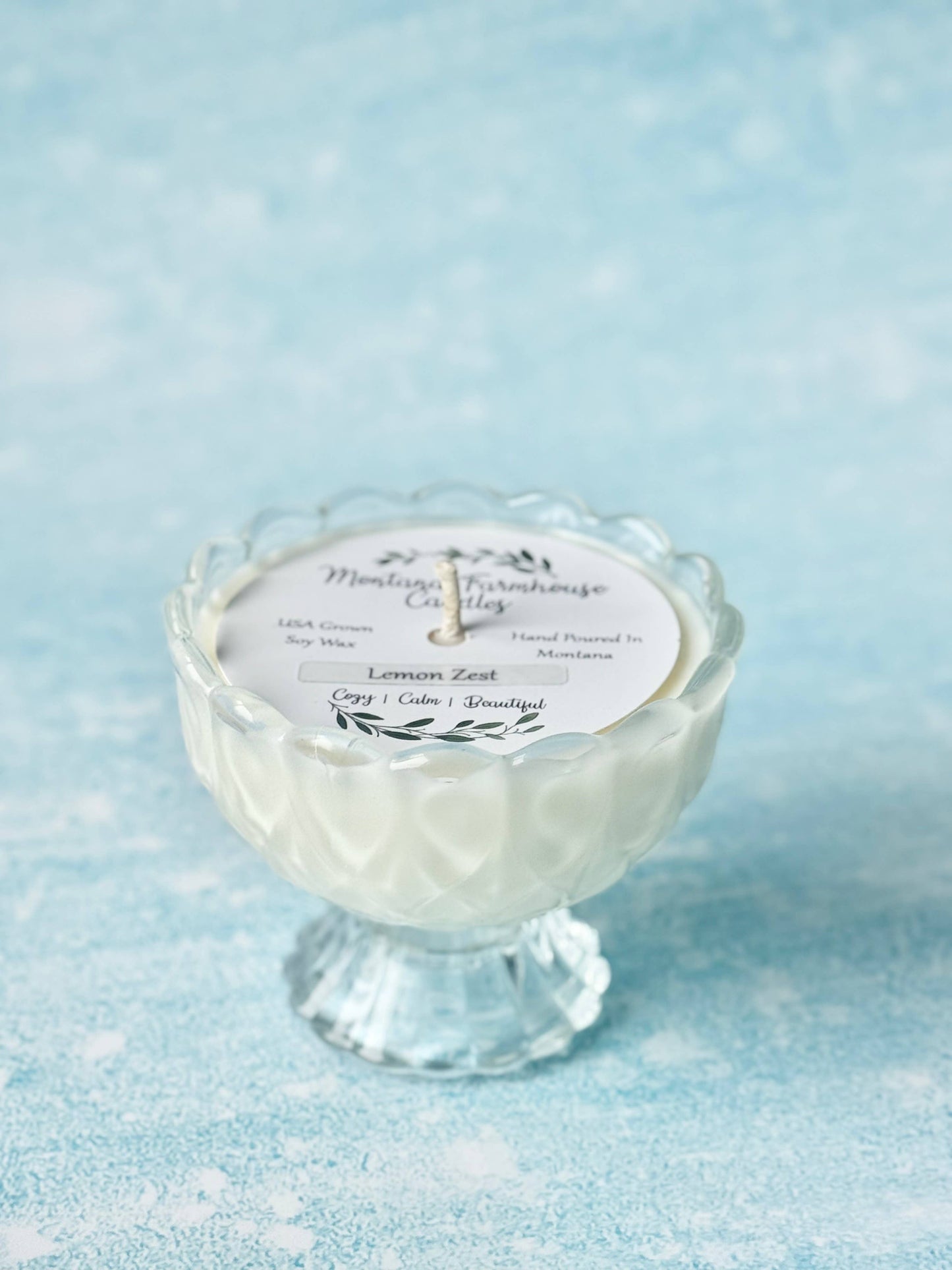 Scalloped Pedestal Candle