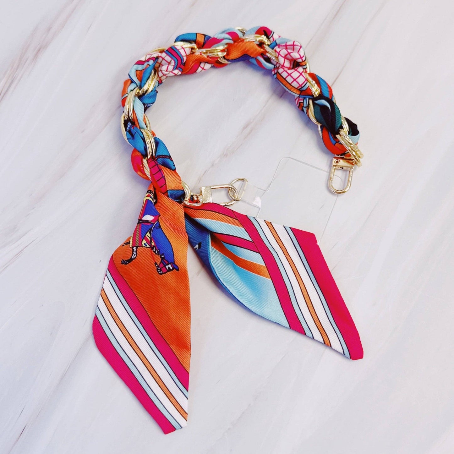 Braided Scarf Chain Phone Lanyard