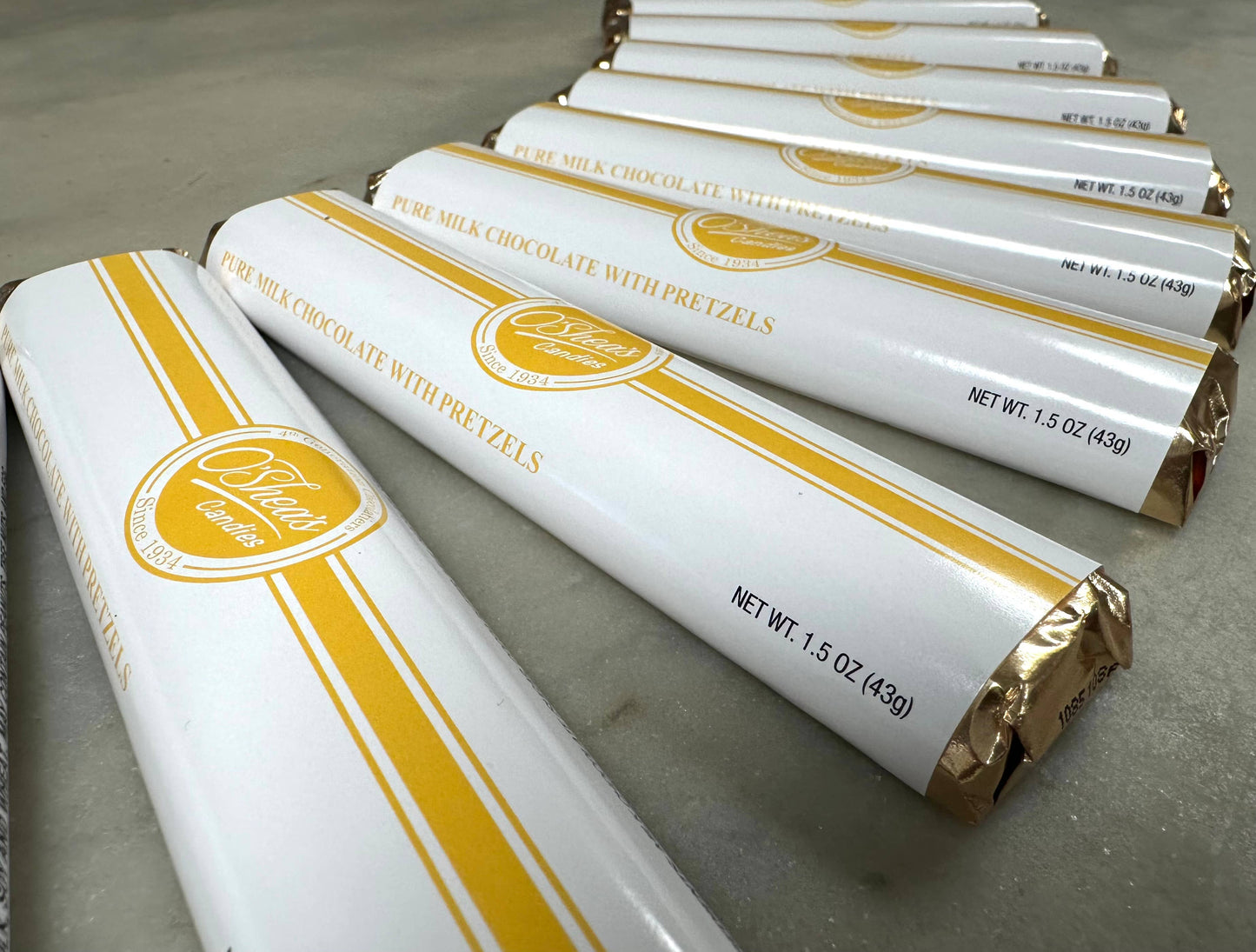 Chocolate Bar “Salted Pretzel 🥨 ” w/ Gold Foil Wrapper 