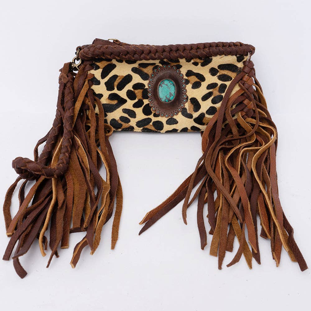 Clutch Hair-On Genuine Western Leather Women Bag