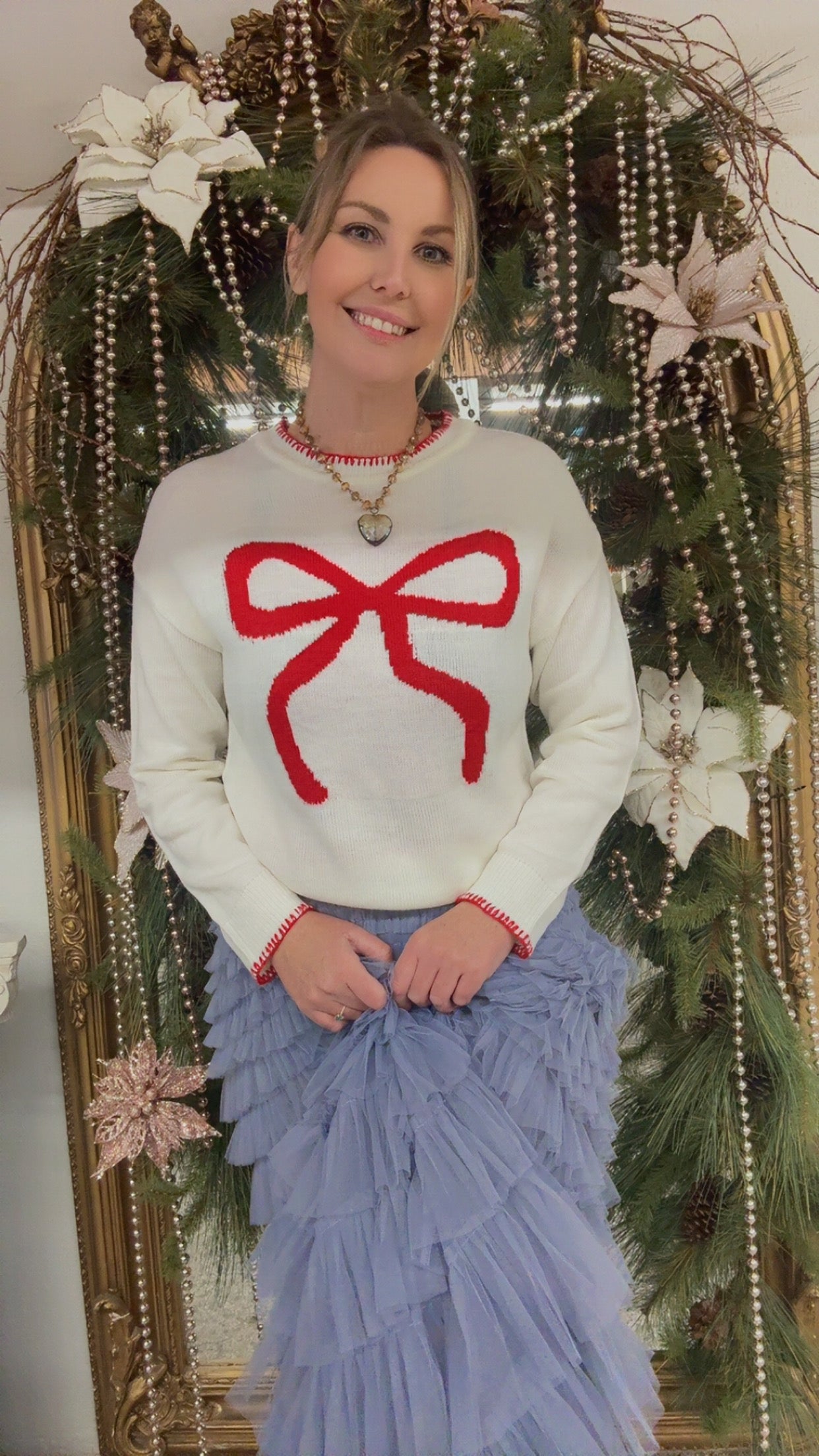 Women  Oversized Sweater with Round Neck