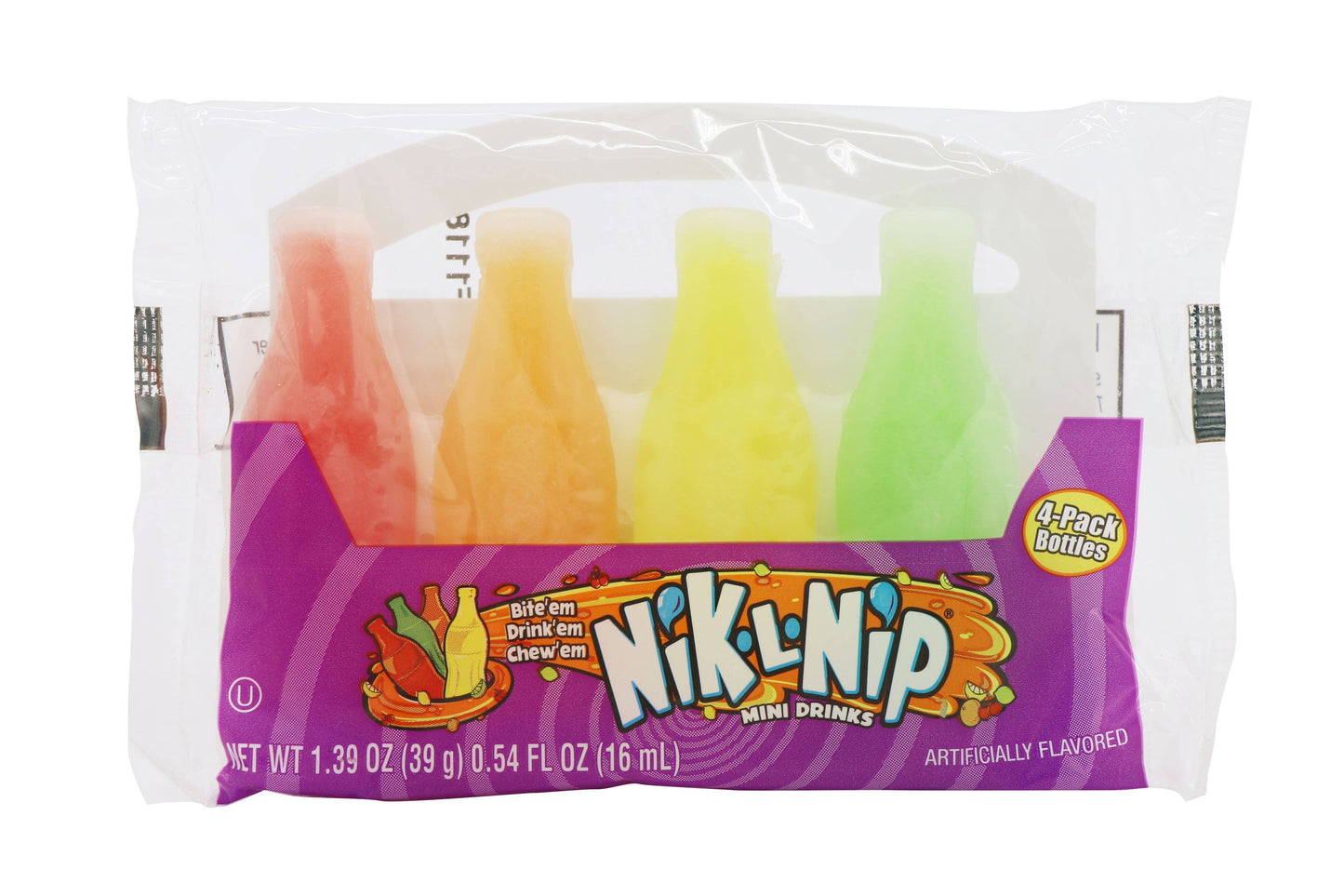 Nik-L-Nip 4 pack 1.39oz Candy, 18ct