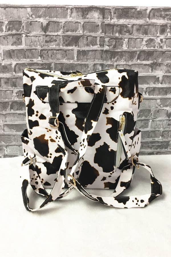 COW PRINT BACKPACK