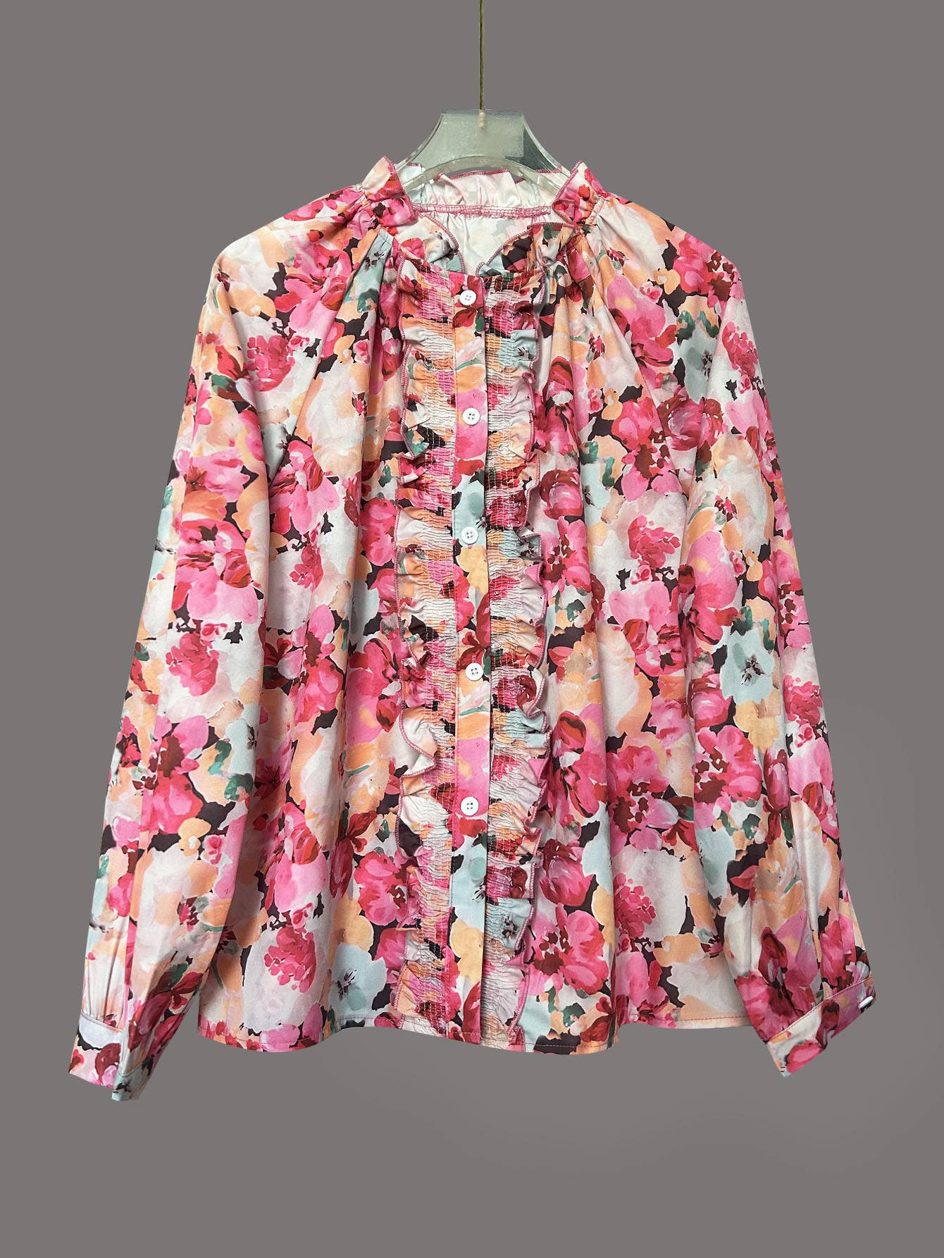 Floral Ruffled Blouse
