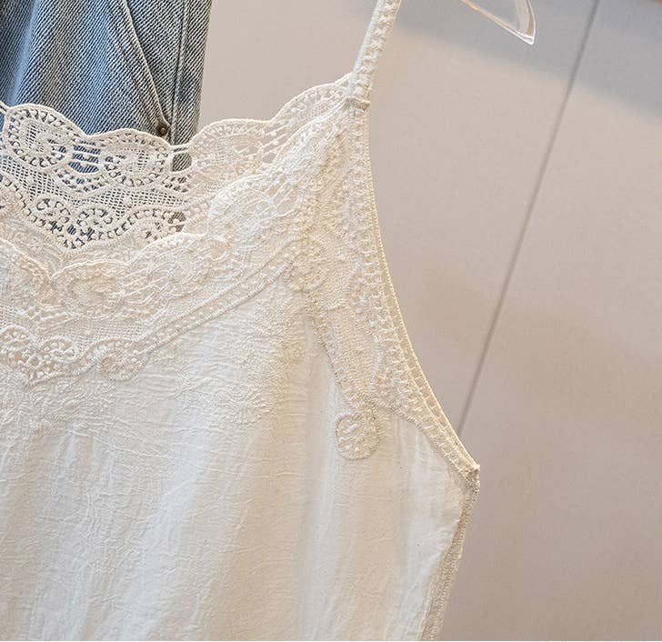 Lace Embroidered Tank Top