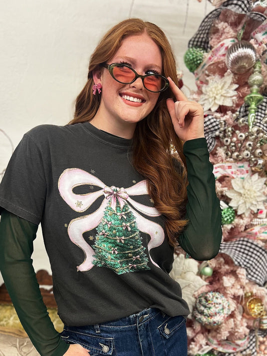 Pink Christmas Tree Christmas Sweater
